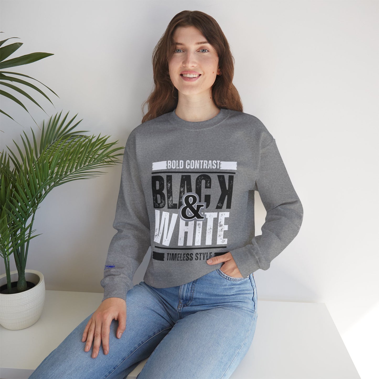 Unisex Heavy Blend™ Crewneck Sweatshirt_ N+ Series UHBCSS PT2WW028_ Limited Edition by WesternWaves: