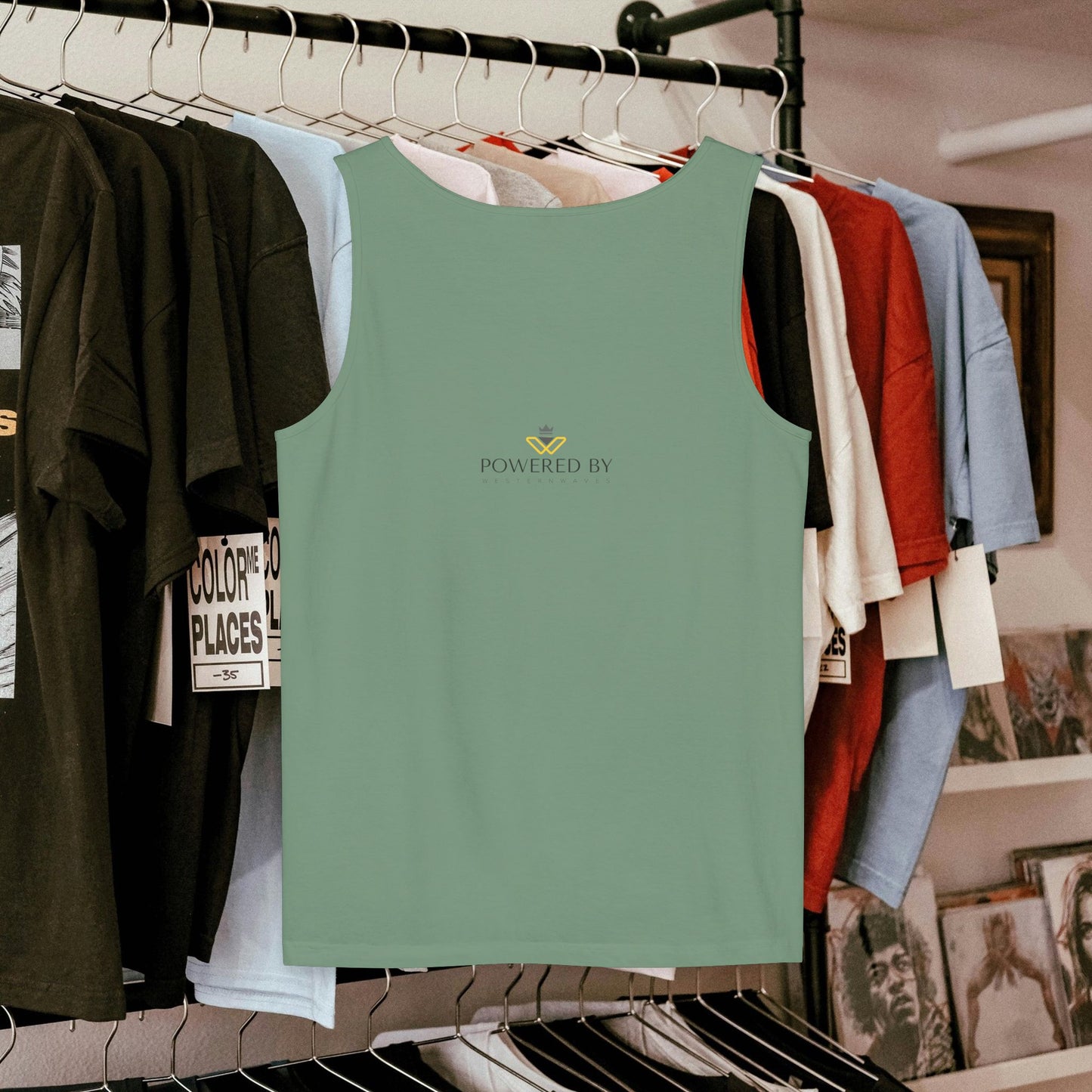 Unisex Garment-Dyed Tank Top_ 27 June 2025_ Limited Edition Summer Sports Apparel by WesternWaves: