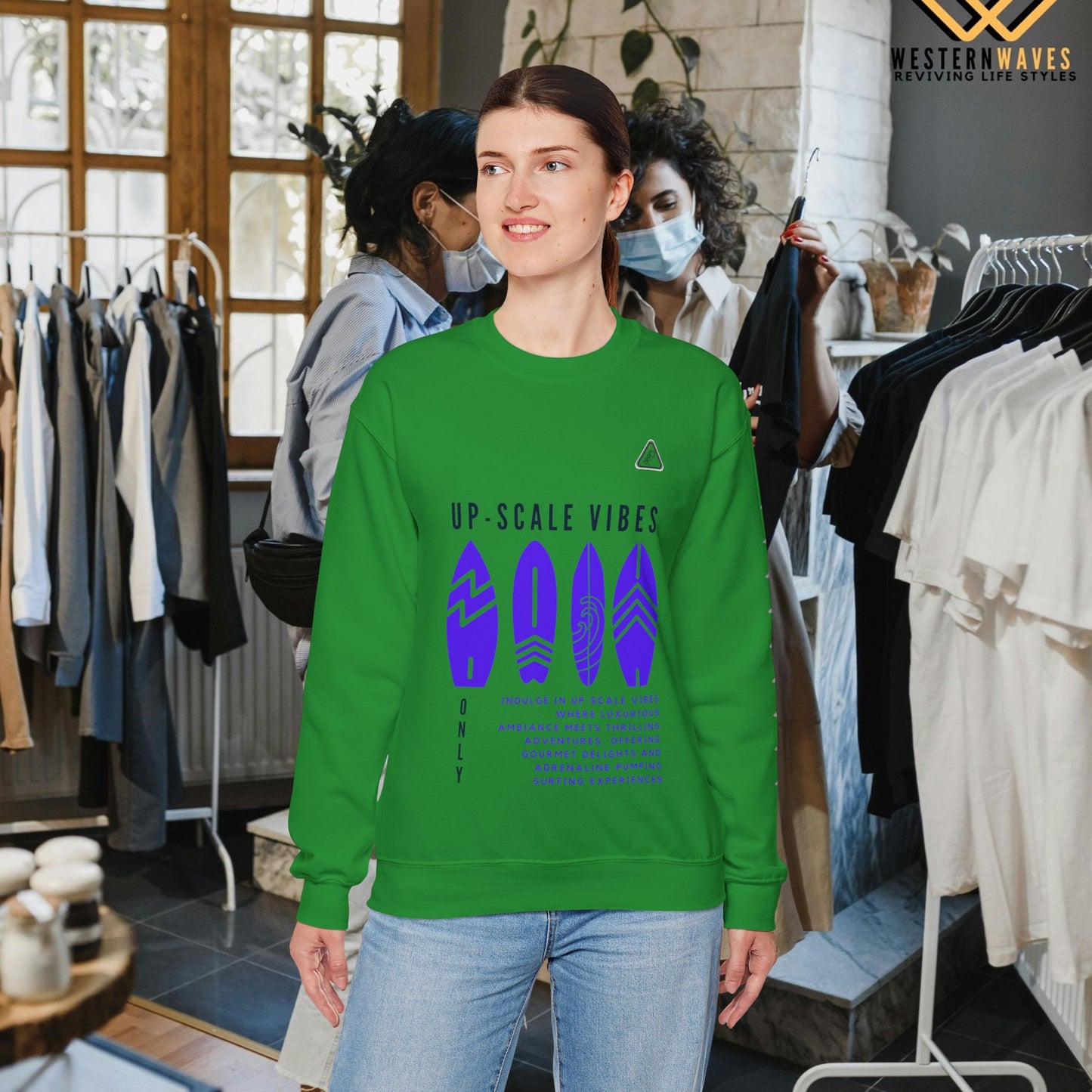 Unisex Heavy Blend™ Crewneck Sweatshirt_ N2 Series JBRW PT2WW001_Limited Edition Pure Luxury by WesternWaves: