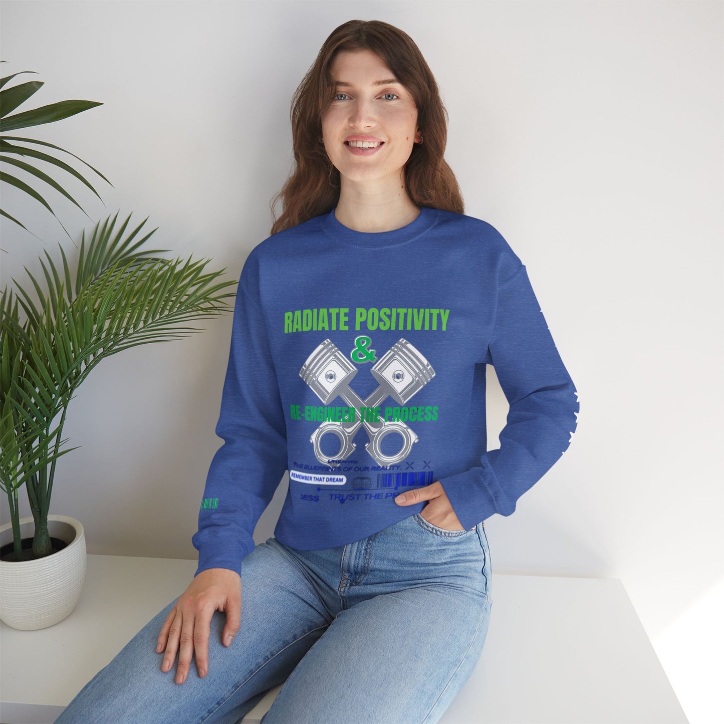 Unisex Heavy Blend™ Crewneck Sweatshirt_ N3+ Series UHBCSS PT2WW006_ Limited Edition Pure Luxury By WesternWaves: