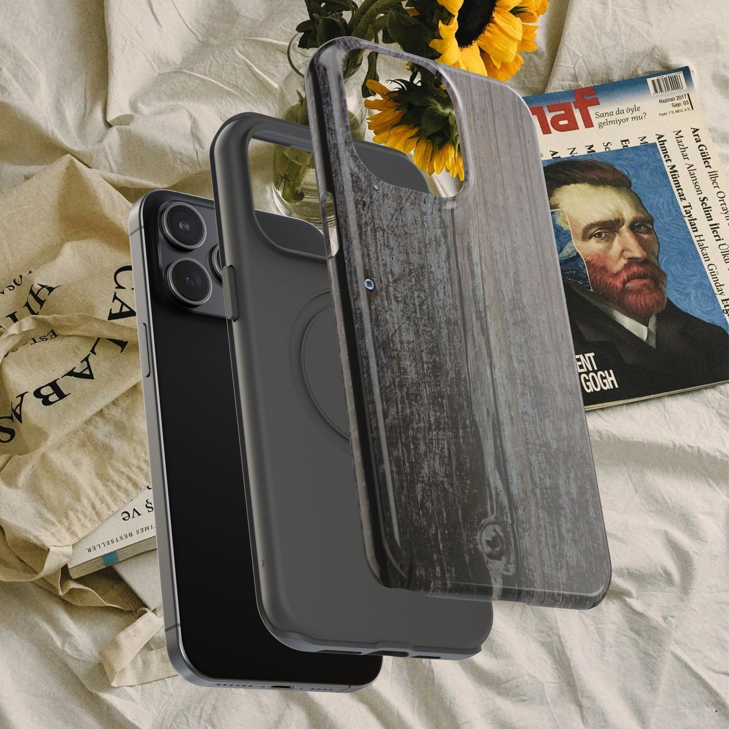 Impact-Resistant Tough Cases_ iPhone Case_ Series N8+ TCPCASE PT2WW006_ Limited Edition Wooden Grain Phone Case for iPhones by WesternWaves: