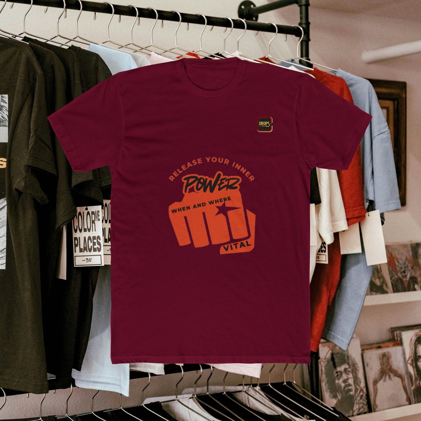 Unisex Cotton Crew Tee_ N3+ Series USCCTEE PT2WW004_ Limited Edition Workout & Everyday Routine Pleasure by WestenWaves:
