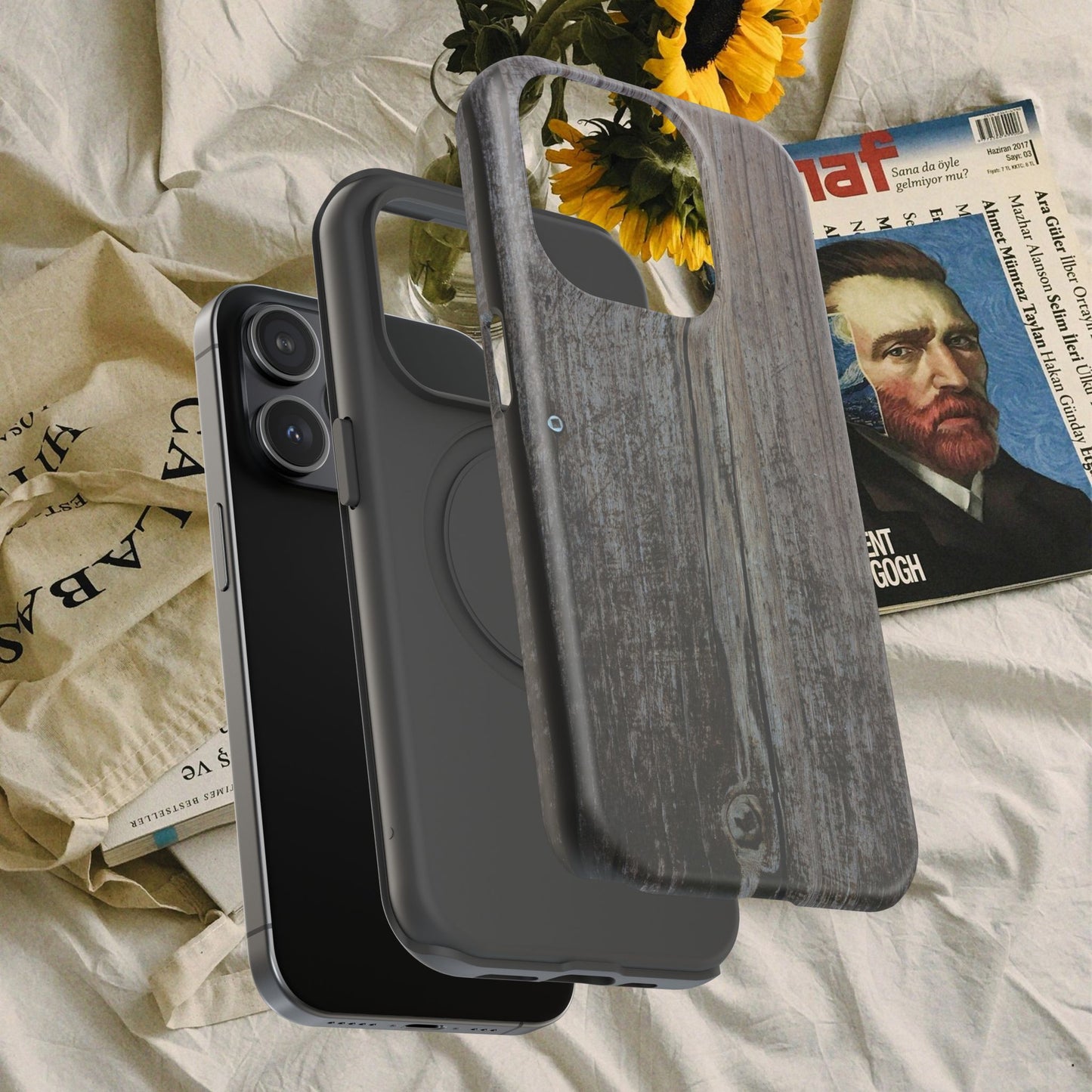 Impact-Resistant Tough Cases_ iPhone Case_ Series N8+ TCPCASE PT2WW006_ Limited Edition Wooden Grain Phone Case for iPhones by WesternWaves: