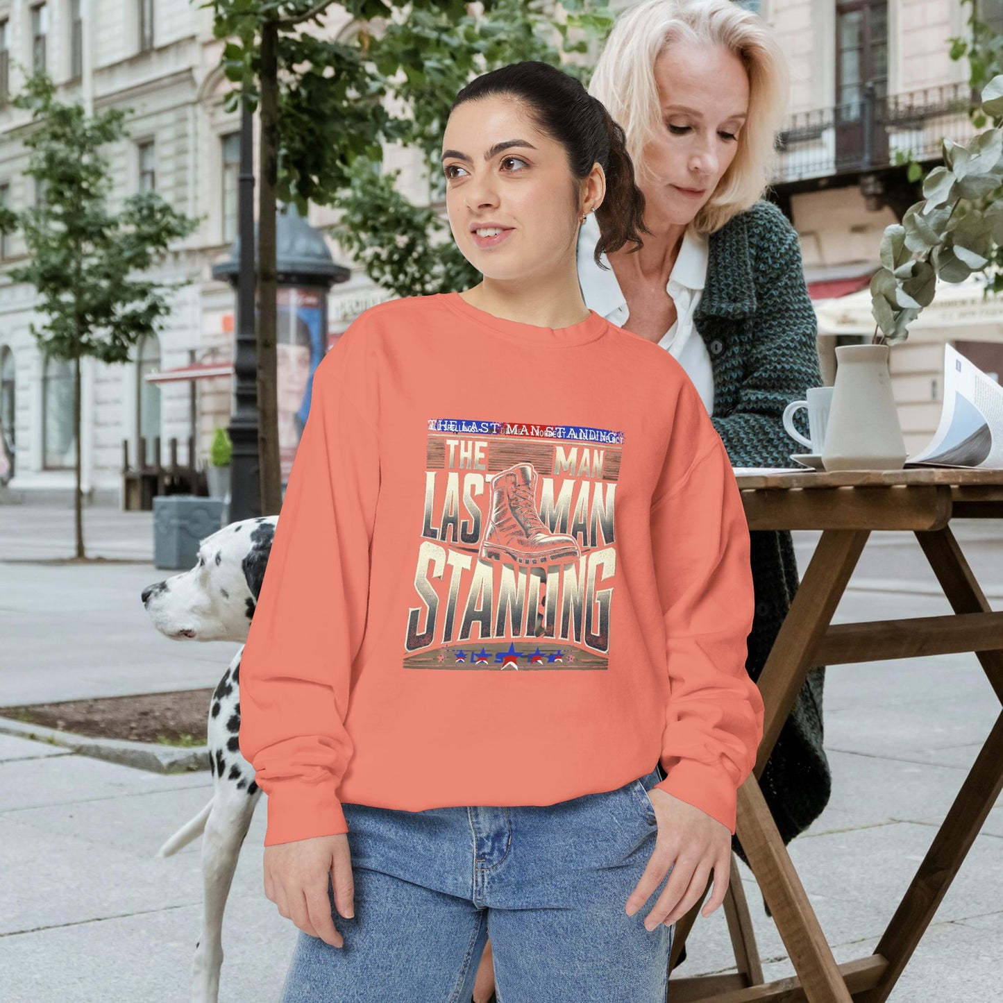 Unisex Garment-Dyed Sweatshirt _ N3+ Series GDSS PT2WW001_ Limited Edition of Both Fashion & Comfortby WesternWaves: