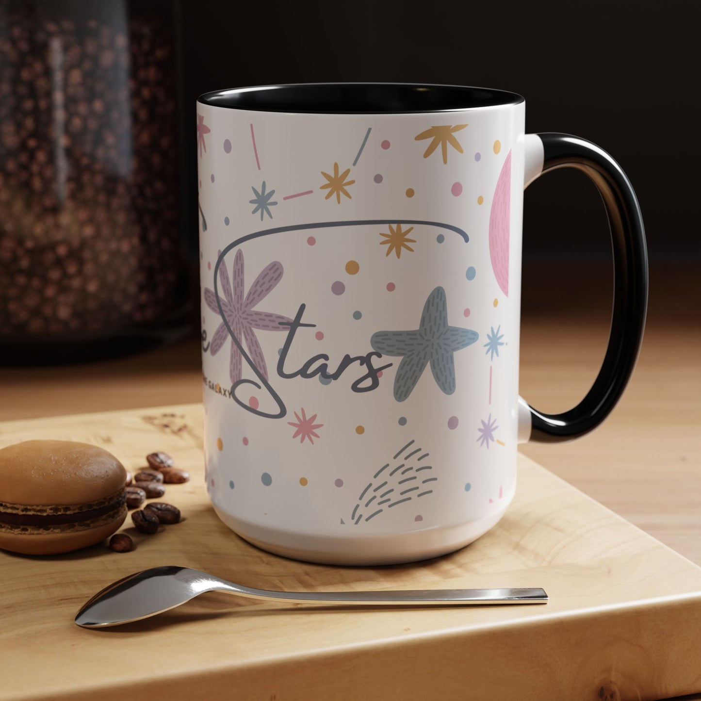 Accent Coffee Mug (11, 15oz) _ N3+ Series ACMUG PT2WW007_ Limited Edition Blend Style & Functionality by WesternWaves: