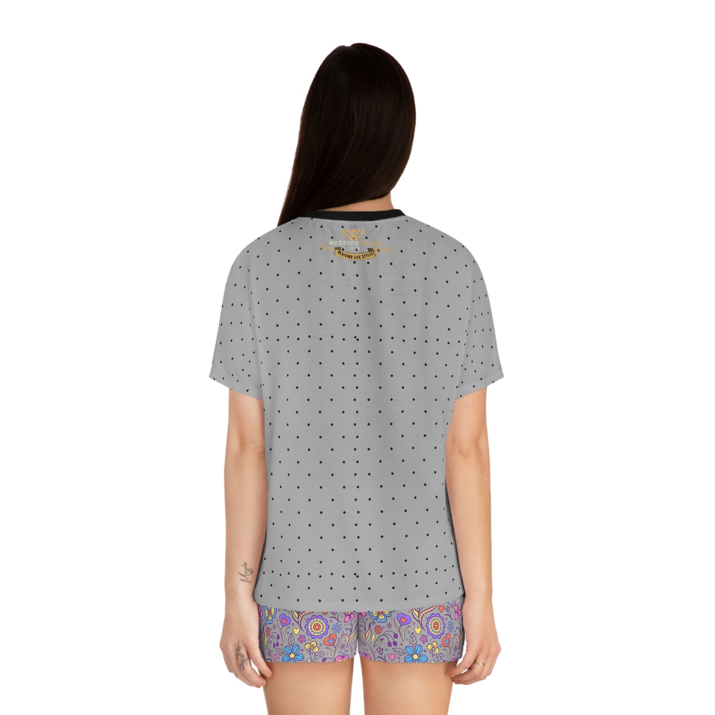 Women's Short Pajama Set (AOP)_ N Series WSPSET(AOP) PT2WW003_ Limited Edition Chic Comfort by WesternWaves:
