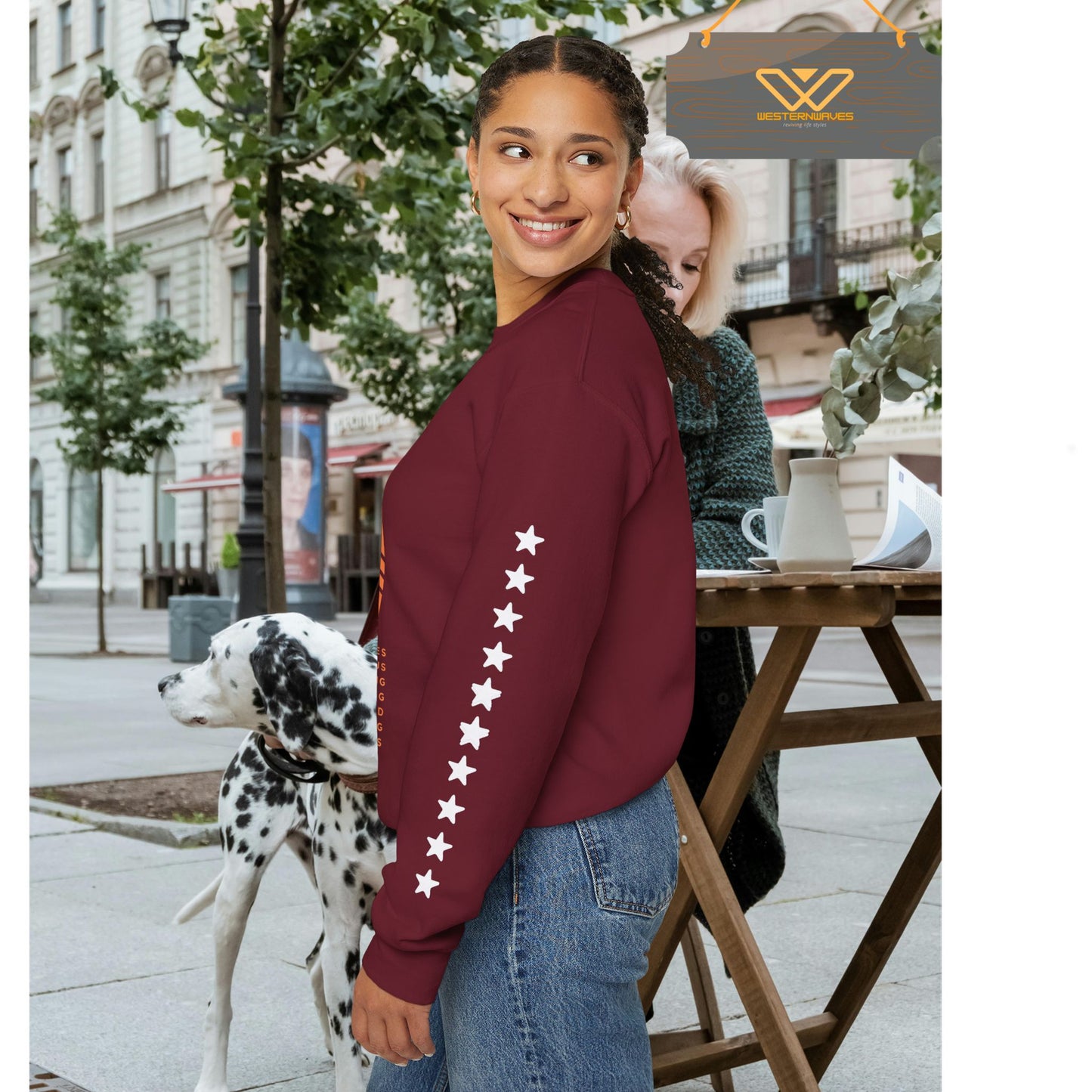 Unisex Heavy Blend™ Crewneck Sweatshirt_ N3+ Series UHBCSS PT2WW009_ Limited Edition Pure Luxury by WesternWaves: