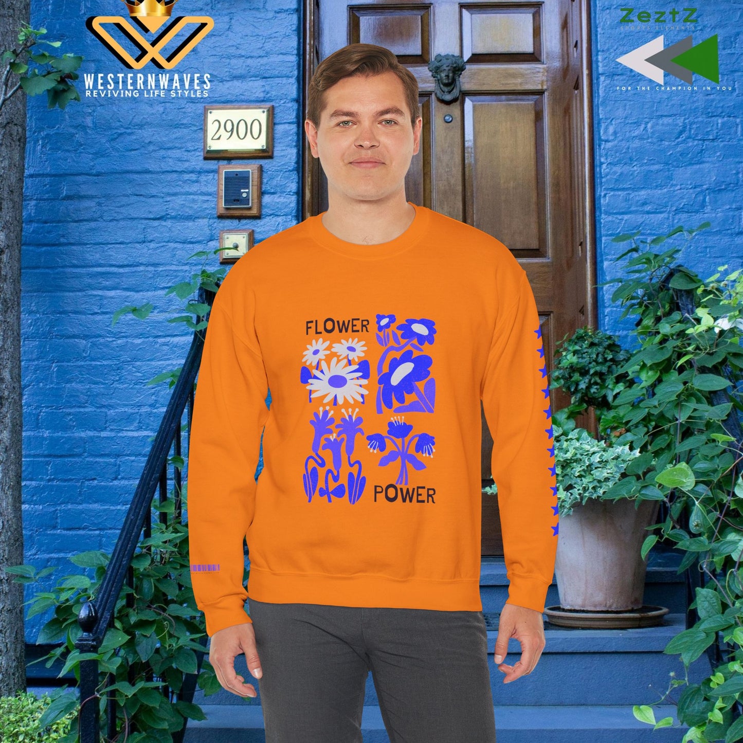 Unisex Heavy Blend™ Crewneck Sweatshirt_ N3+ Series UHBCSS PT2WW030_ Limited Edition Pure Luxury By WesternWaves: