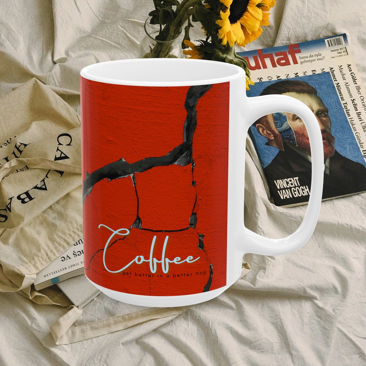 Ceramic Mug (11oz, 15oz)_ N3+ Series CM11, 15OZ PT2WW009_ Limited Edition Ceramic Masterpiece by WesternWaves: