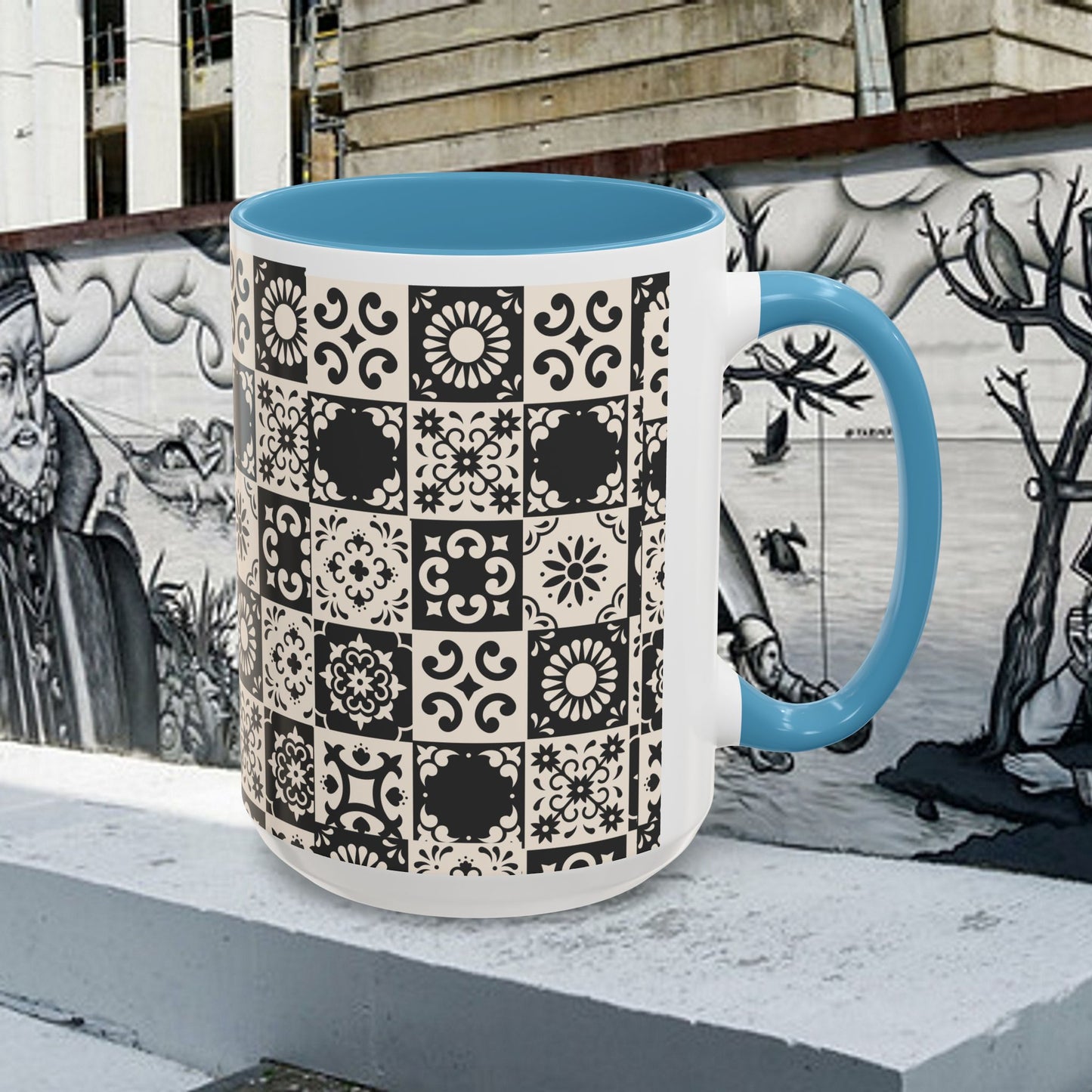 Accent Coffee Mug (11, 15oz)_ N+ Series ACMUG PT2WW004_ Limited Edition Mug by WesternWaves