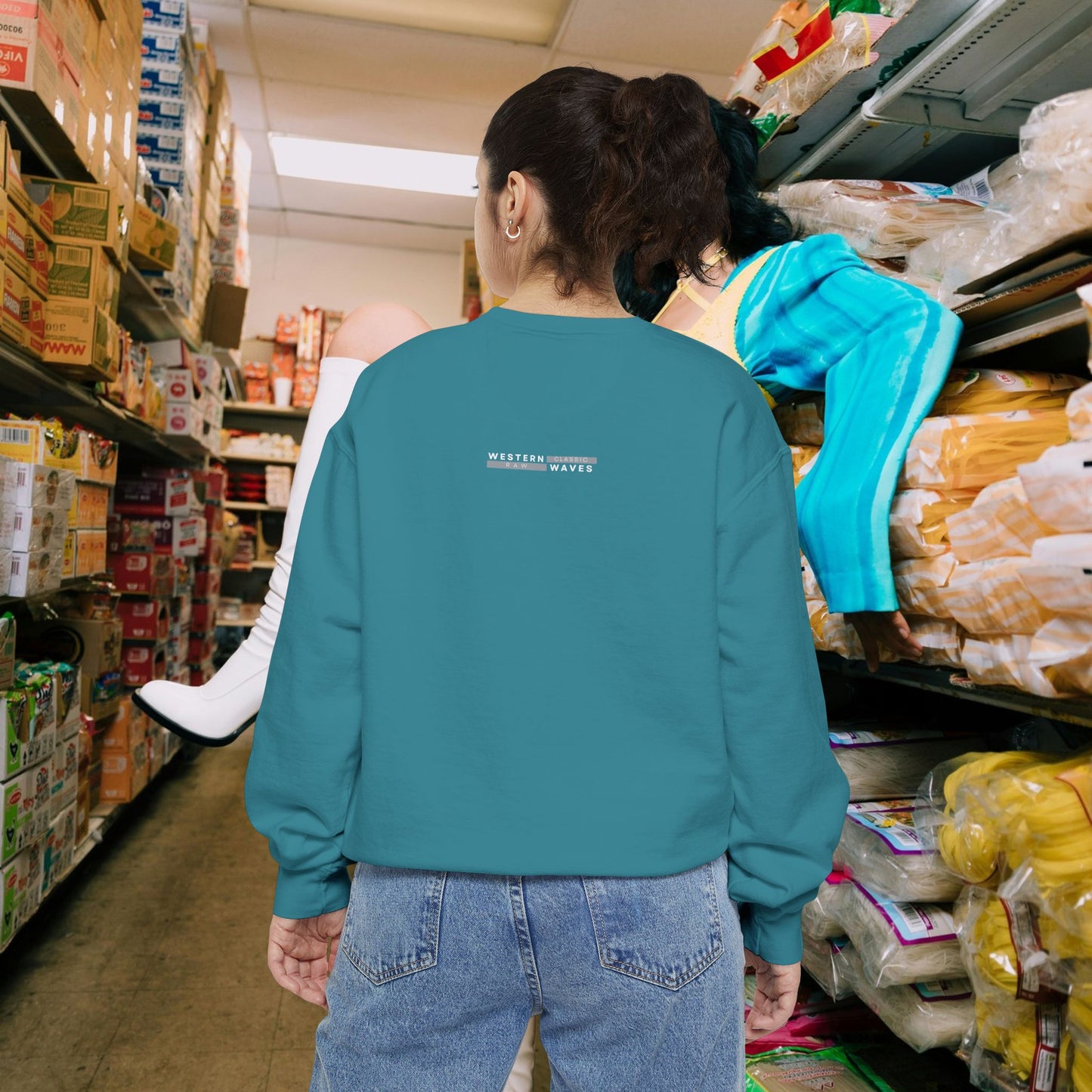 Unisex Garment-dyed Sweatshirt_ Series UWD 063_ Limited Edition Cozy Apparel for Adventurers by WesternWaves: