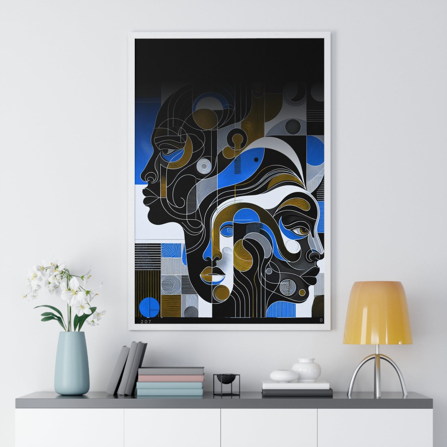 Vertical Framed Poster_ Series N8 VFP PT2WW001_ Limited Edition Home Deco by WesternWaves: