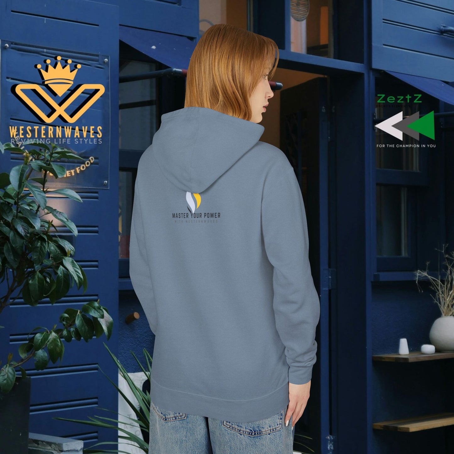Unisex Lightweight Hooded Sweatshirt – N2+ Series USLWHSS PT2WW011_ Limited Edition Crafted Comfort by WesternWaves:
