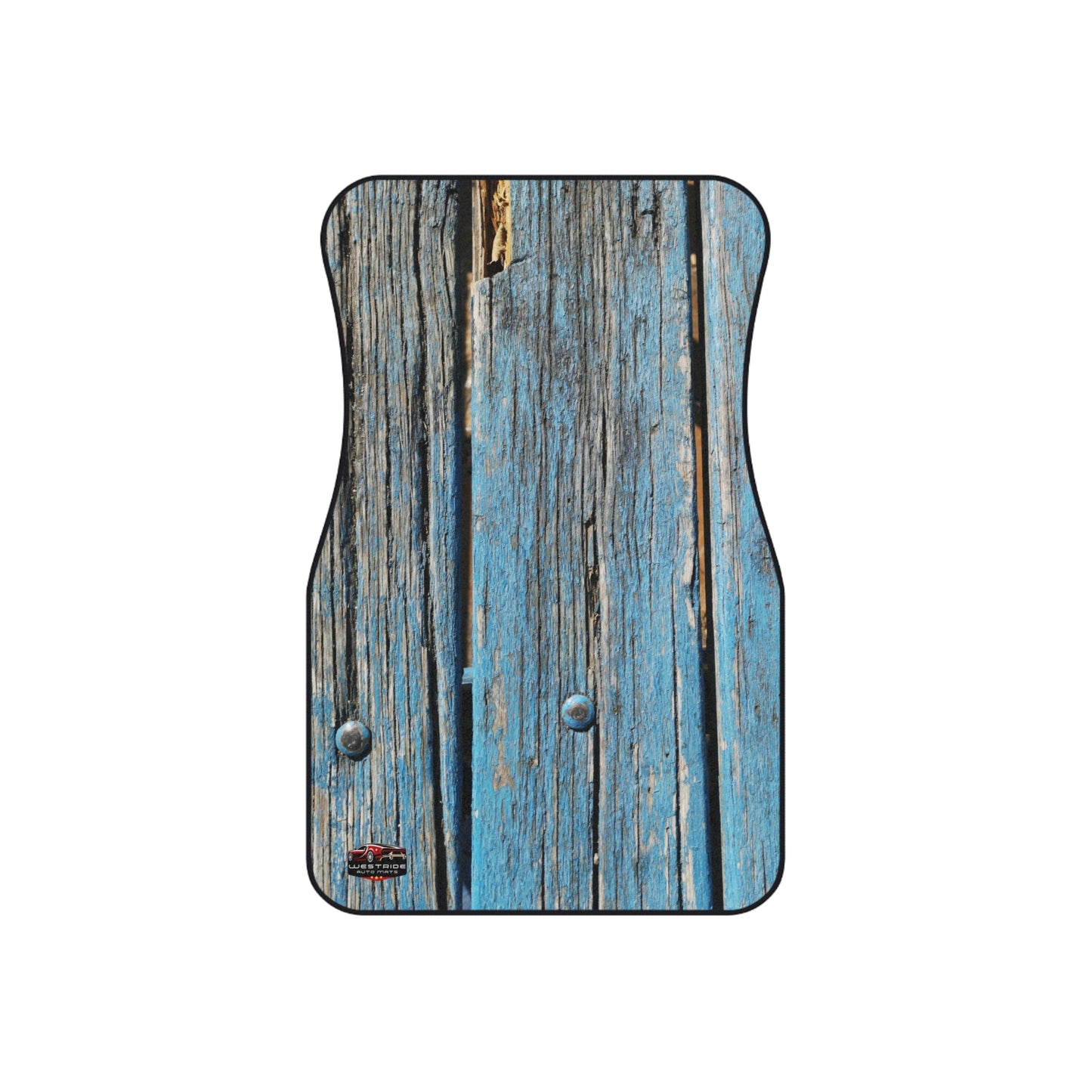 Car Floor Mats Set of 4- Rustic Wood Effect_ Series N8+ CMSO4RWE PT2WW004_ Limited Edition Stylish Floor Liners by WesternWaves:
