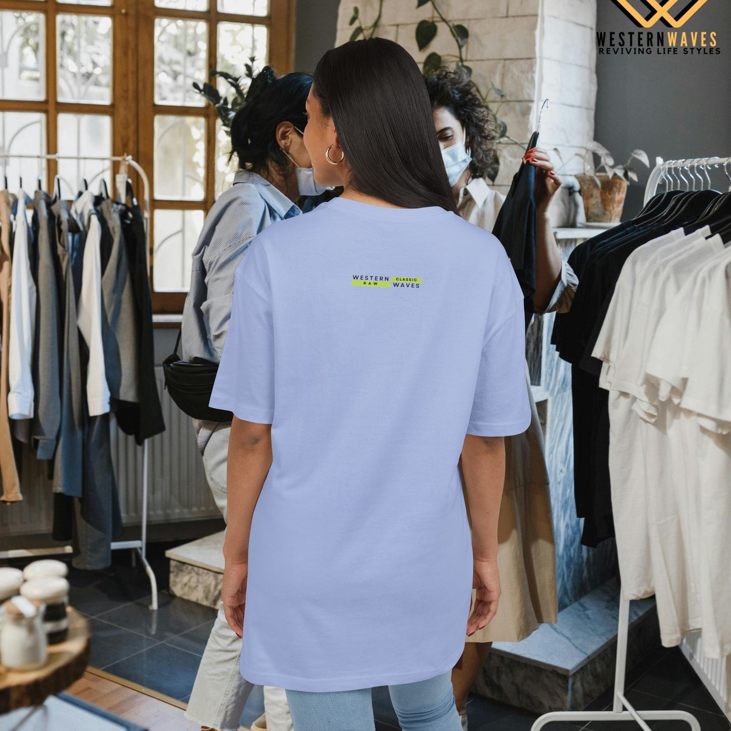 Unisex Heavy Oversize Tee_ N5+ Series USHOSTEE PT2WW001_ Limited Edition Soft Yet Strudy Feel Tee by WesternWaves: