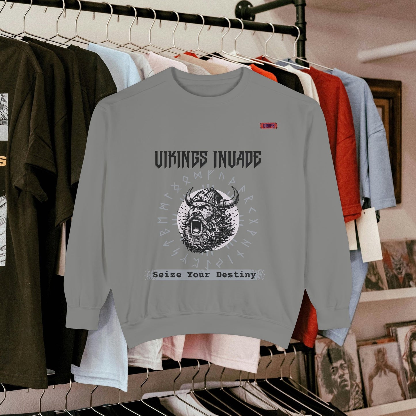 Unisex Garment-dyed Sweatshirt_ Series UWD 063_ Limited Edition Cozy Apparel for Adventurers by WesternWaves: