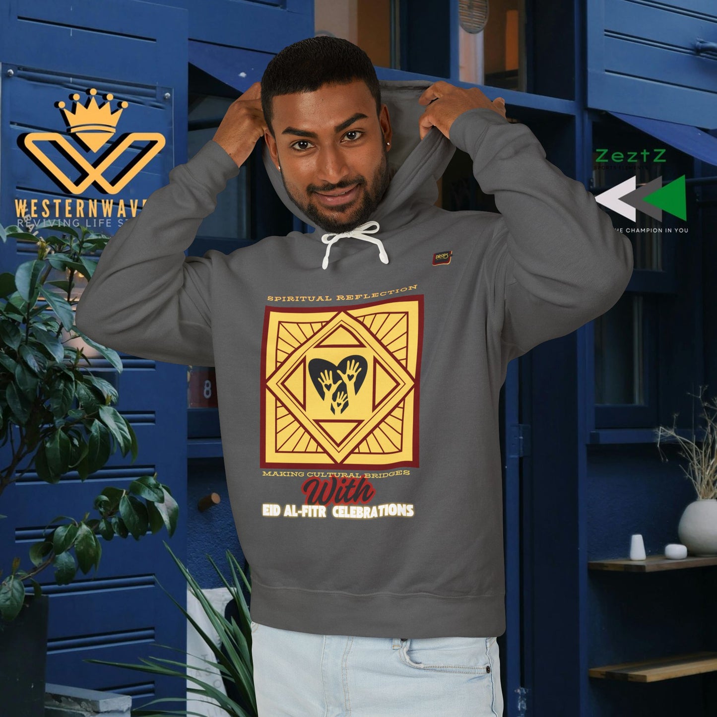 Unisex Lightweight Hooded Sweatshirt – N2+ Series USLWHSS PT2WW023_ Limited Edition Crafted Comfort by WesternWaves: