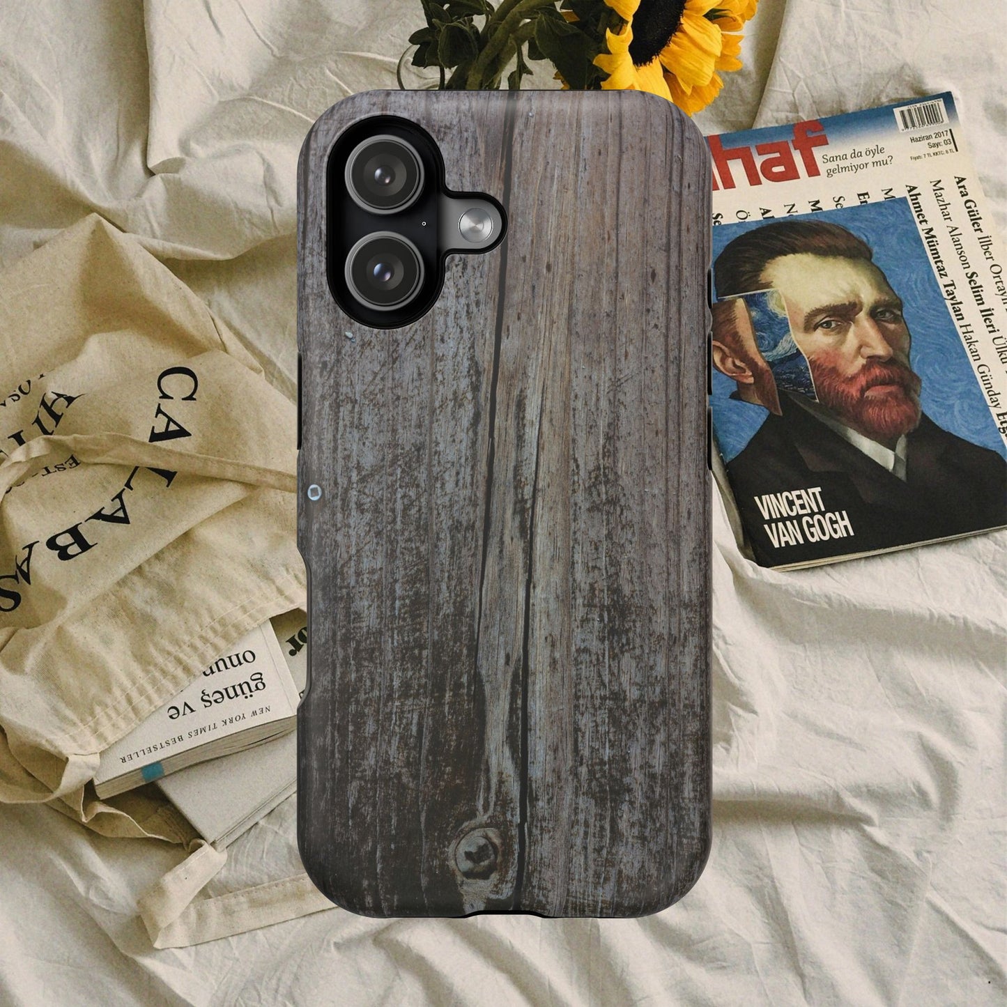 Impact-Resistant Tough Cases_ iPhone Case_ Series N8+ TCPCASE PT2WW006_ Limited Edition Wooden Grain Phone Case for iPhones by WesternWaves: