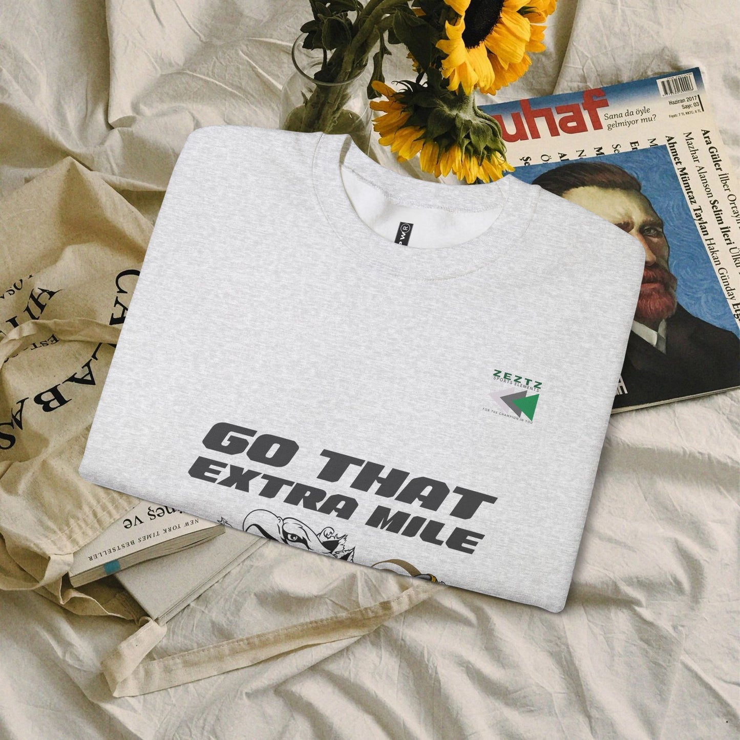 Unisex Heavy Blend™ Crewneck Sweatshirt_ N2 Sports Series UHBCSS PT2WW005_ Limited Edition ‘Zeztz’ Brand Sports Elements by WesternWaves: