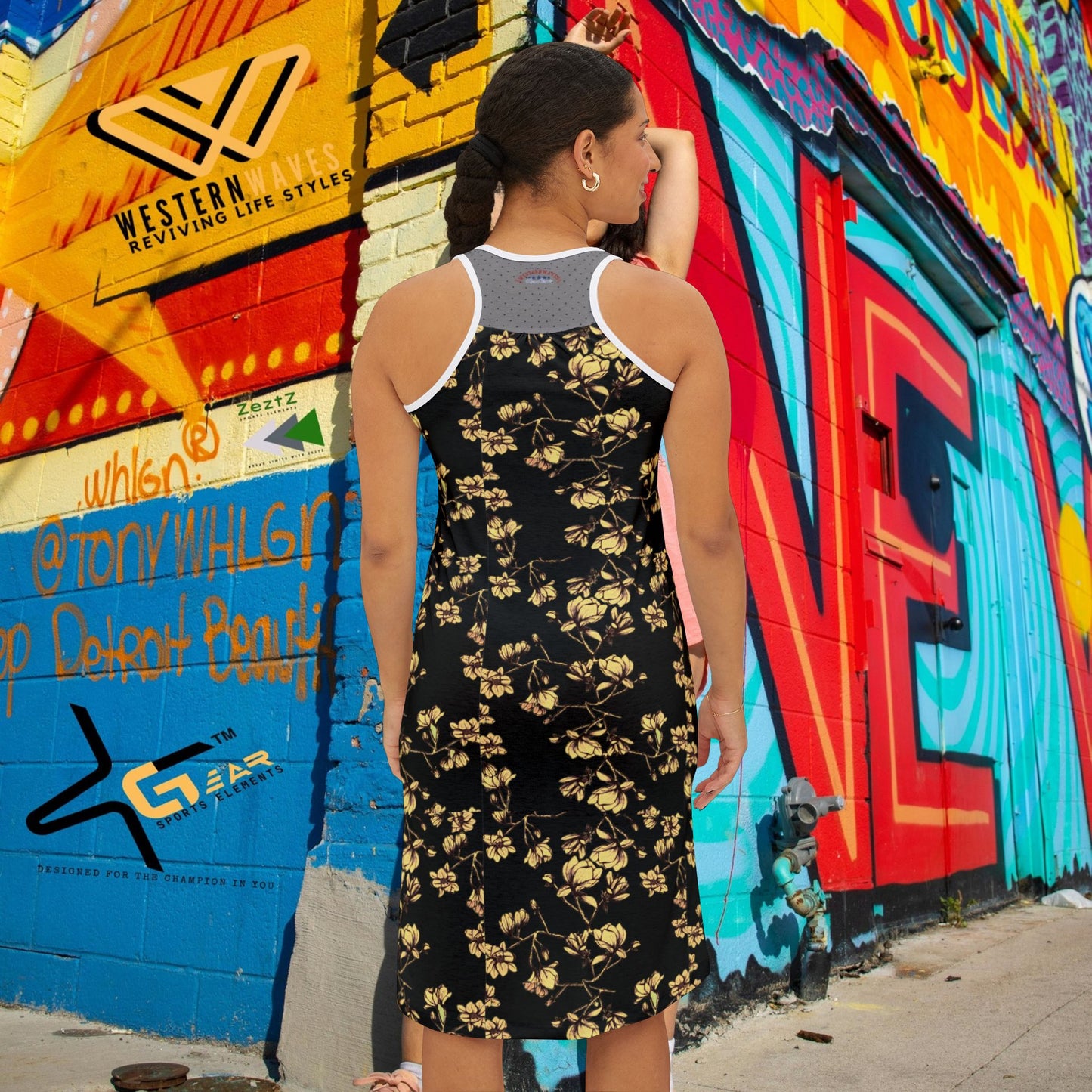 Women's Racerback Dress (AOP)_ N Series WRBD(AOP) PT2WW003_ Ultimate Comfort Limited Edition by WesternWaves: