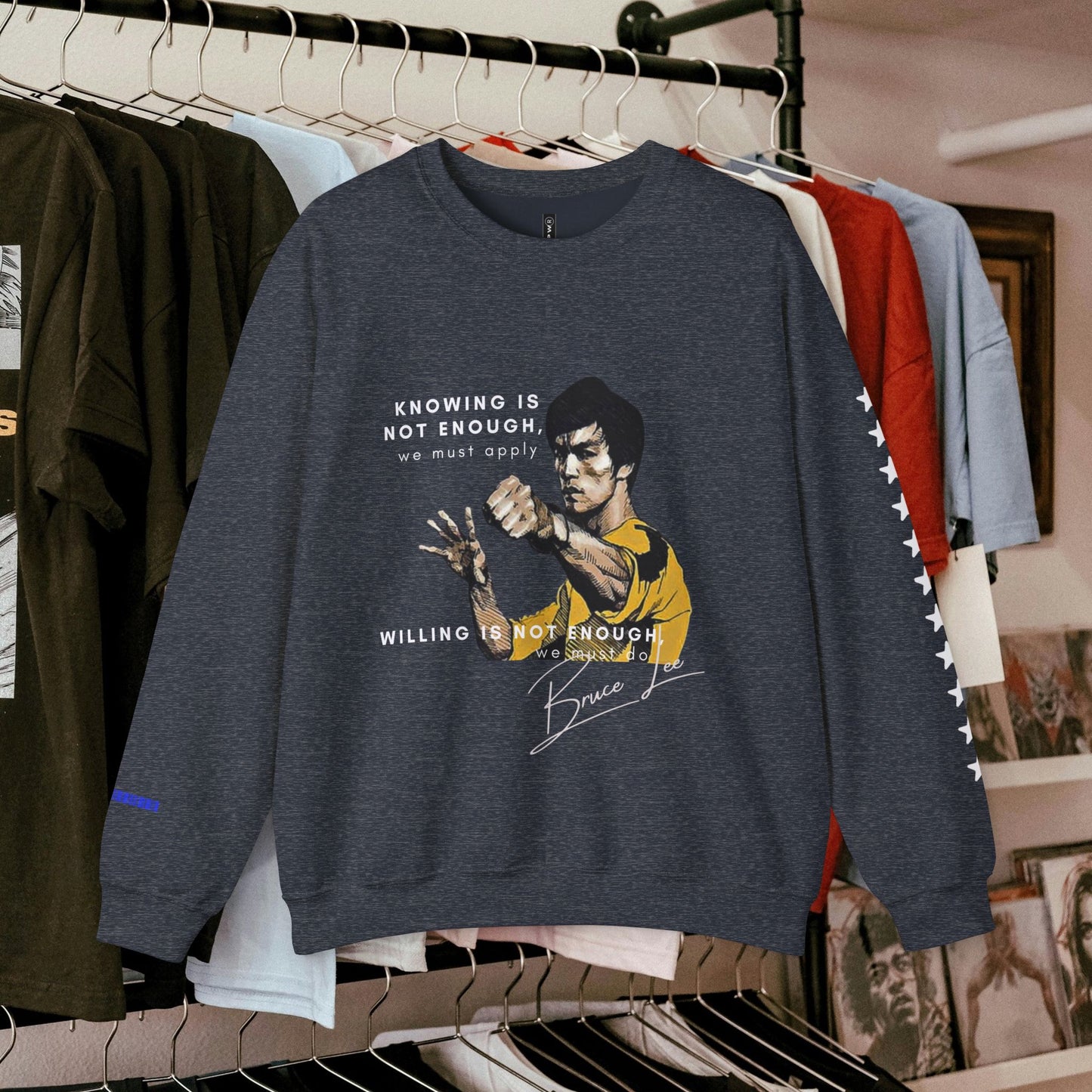 Unisex Heavy Blend™ Crewneck Sweatshirt_ N2+ Sports Series UHBCSS PT2WW009_ Limited Edition ‘Zeztz’ Brand Sports Elements by WesternWaves: