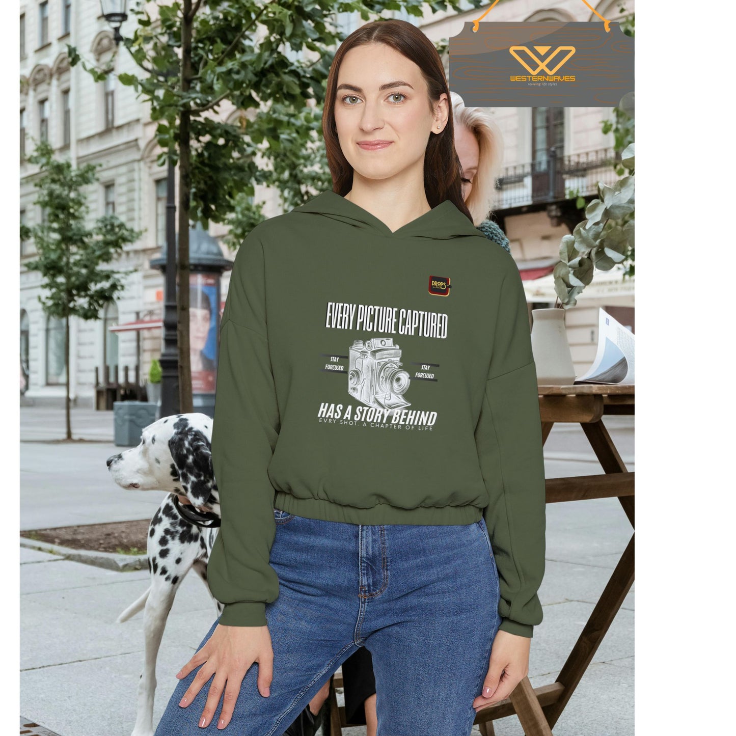 Cinched Bottom Hoodie_ N7 Series CBHOODIE PT2WW001_ Limited Edition Stylish & Inspirational Hoodie by WesternWaves: