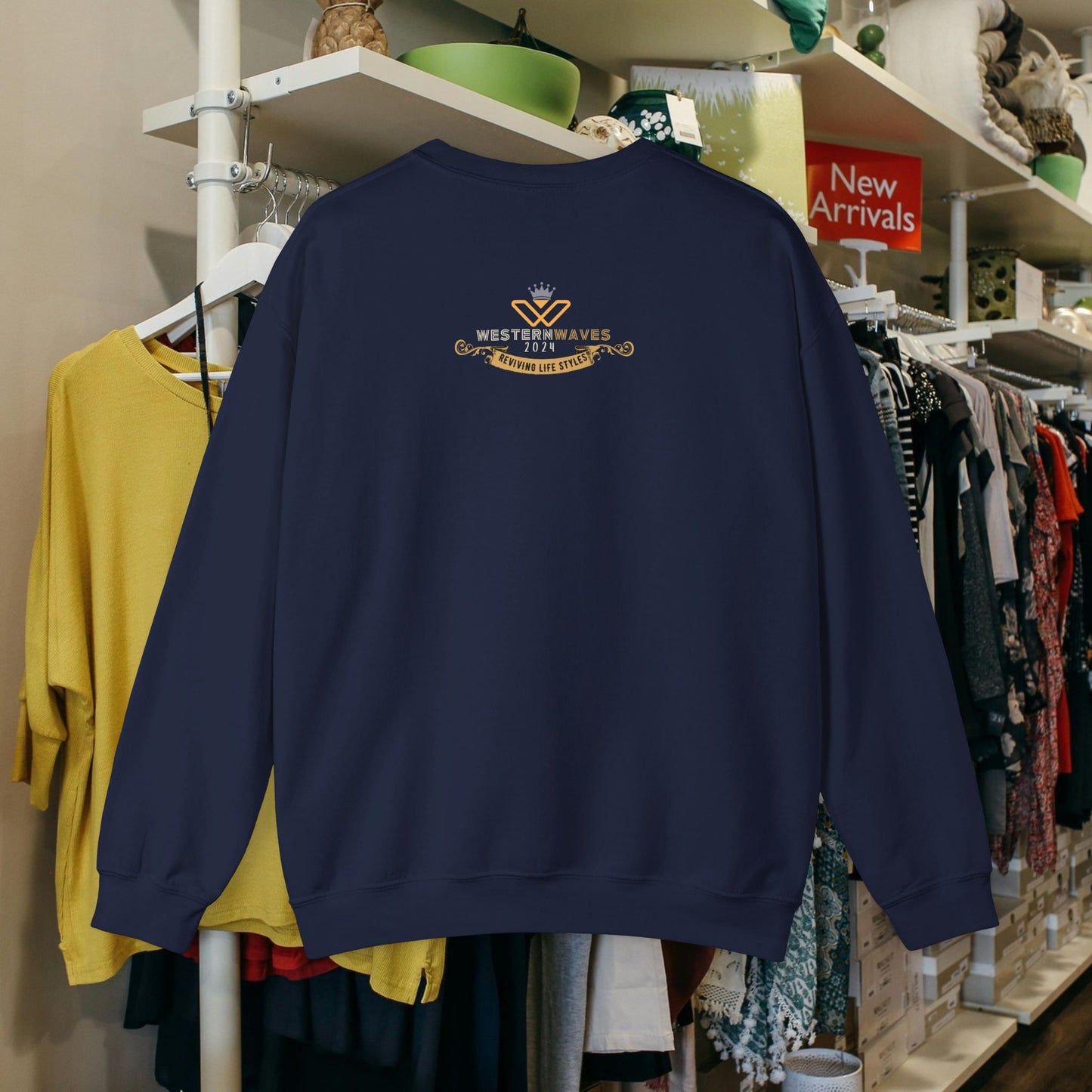 Unisex Heavy Blend™ Crewneck Sweatshirt_ N2+ Series UHBCSS PT2WW024_ Limited Edition Pure Luxury for Every Occasion by WesternWaves: