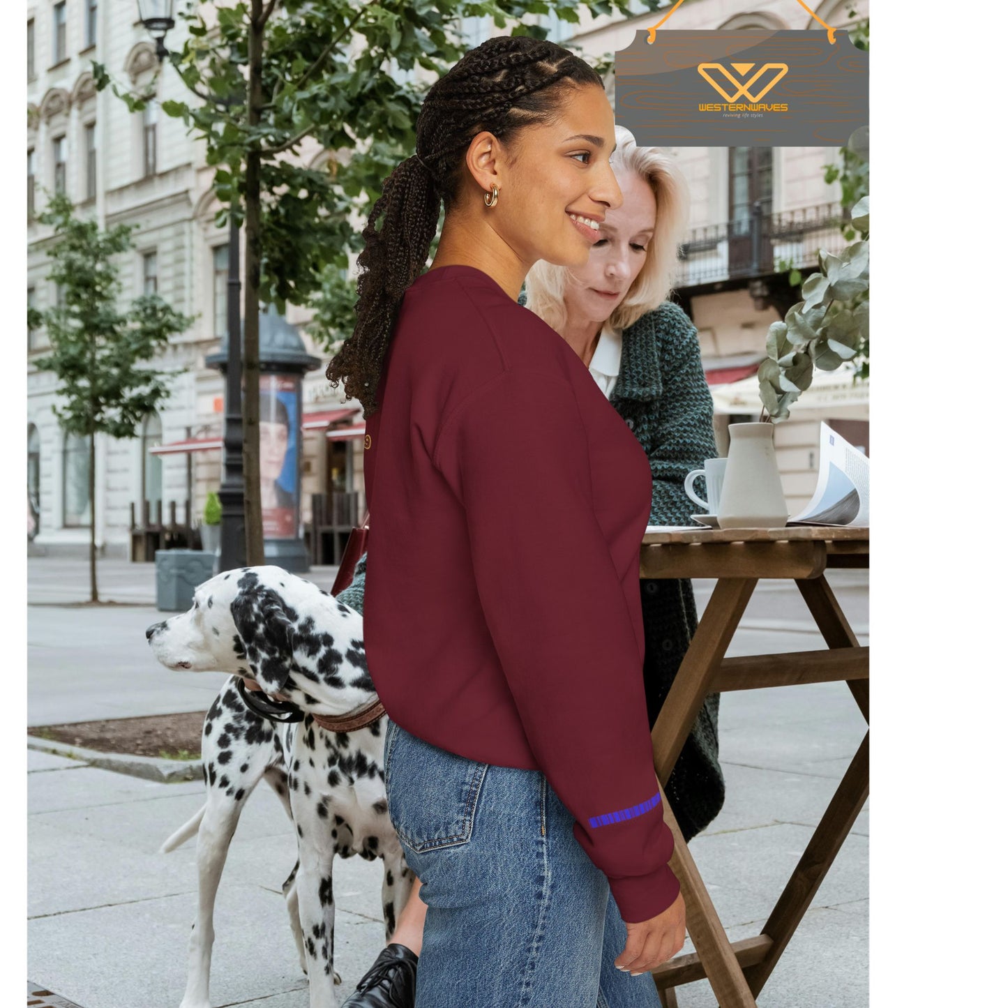 Unisex Heavy Blend™ Crewneck Sweatshirt_ N3+ Series UHBCSS PT2WW005_ Limited Edition Pure Luxury By WesternWaves: