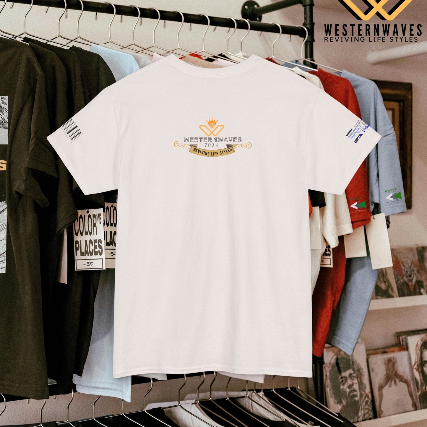Unisex Heavy Cotton Tee_ Crafted from premium 100% cotton_ N3+ Series UHCT PT2WW012_ Limited Edition Maximum Comfort by WesternWaves:
