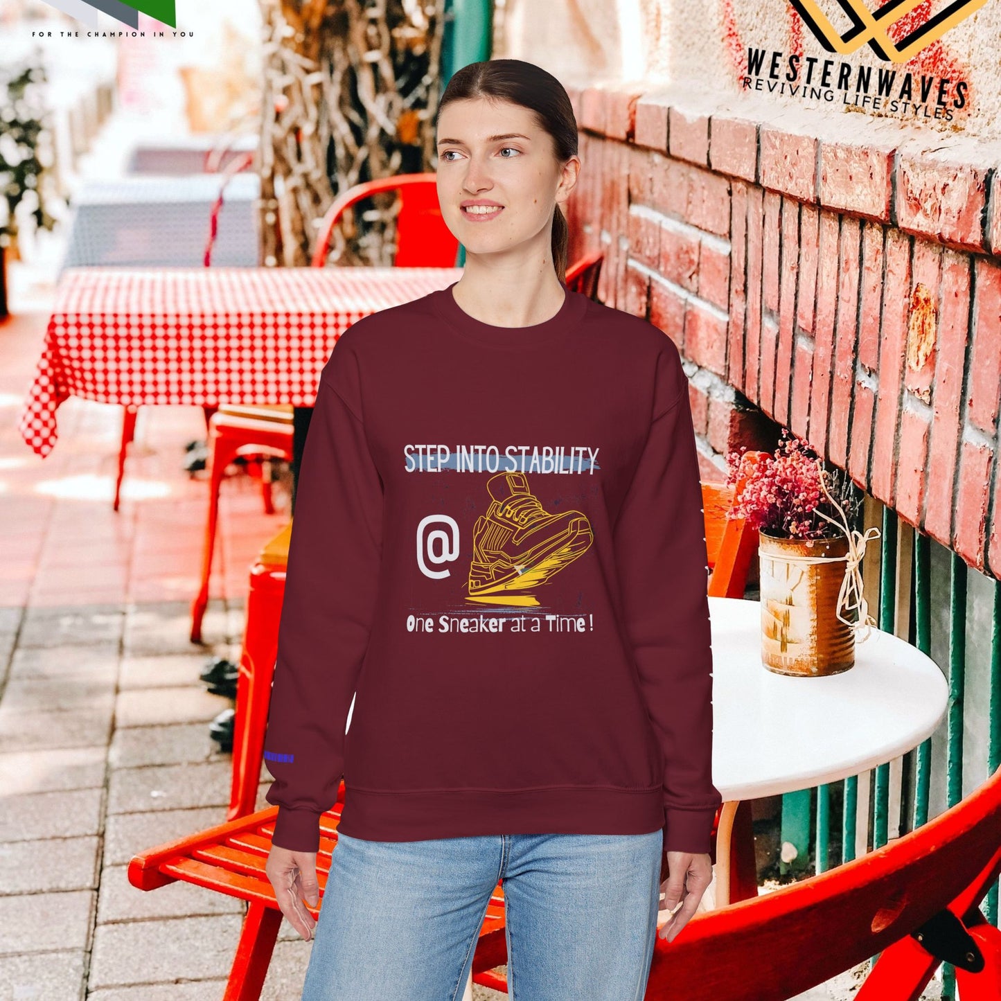 Unisex Heavy Blend™ Crewneck Sweatshirt_ N3+ Series UHBCSS PT2WW033_ Limited Edition Pure Luxury By WesternWaves: