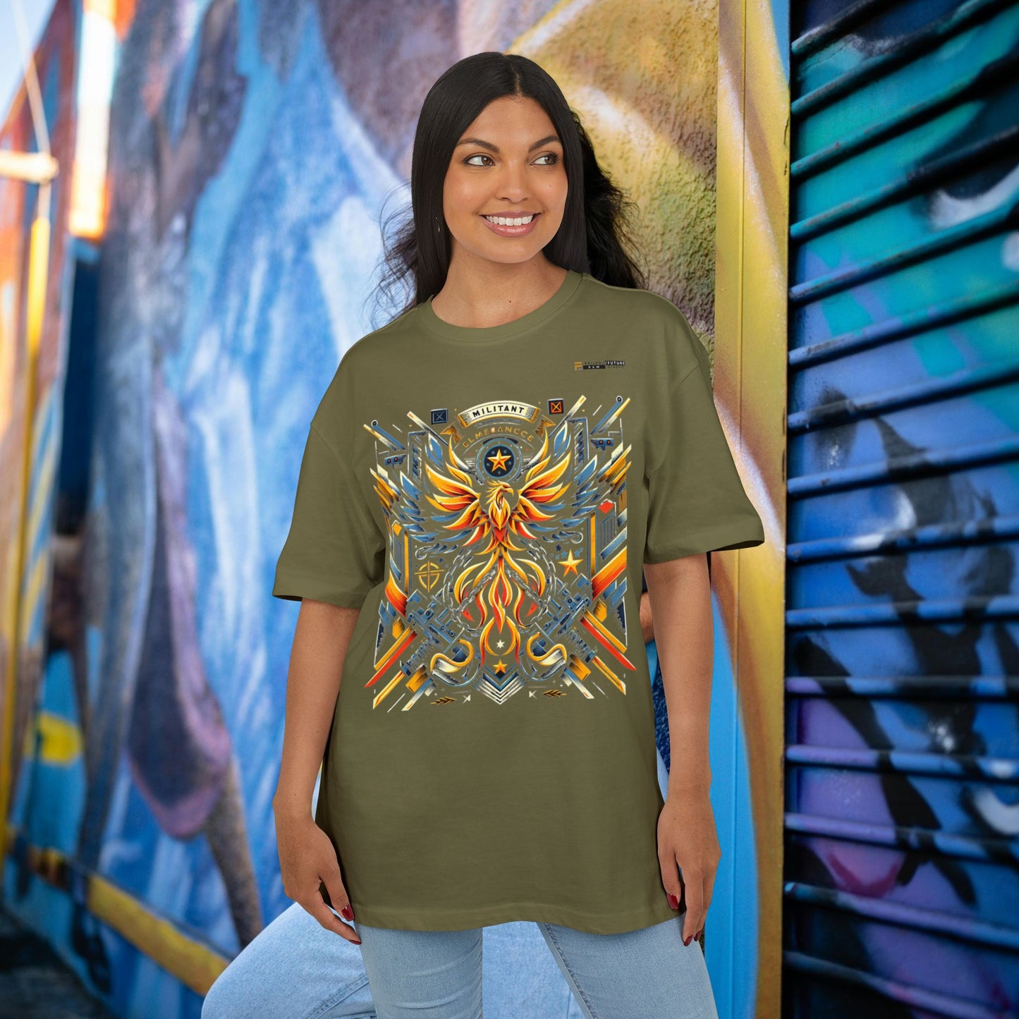 Unisex Heavy Oversize Tee_ Series N8 USHOSTEE PT2WW001_ Limited Edition Retro Casual Streetwear by WesternWaves: