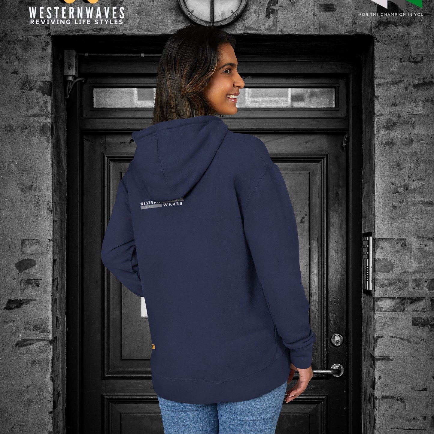 Unisex French Terry Hoodie_ 24 June 2025_ Limited Edition Stylish Fashion by WesternWaves: