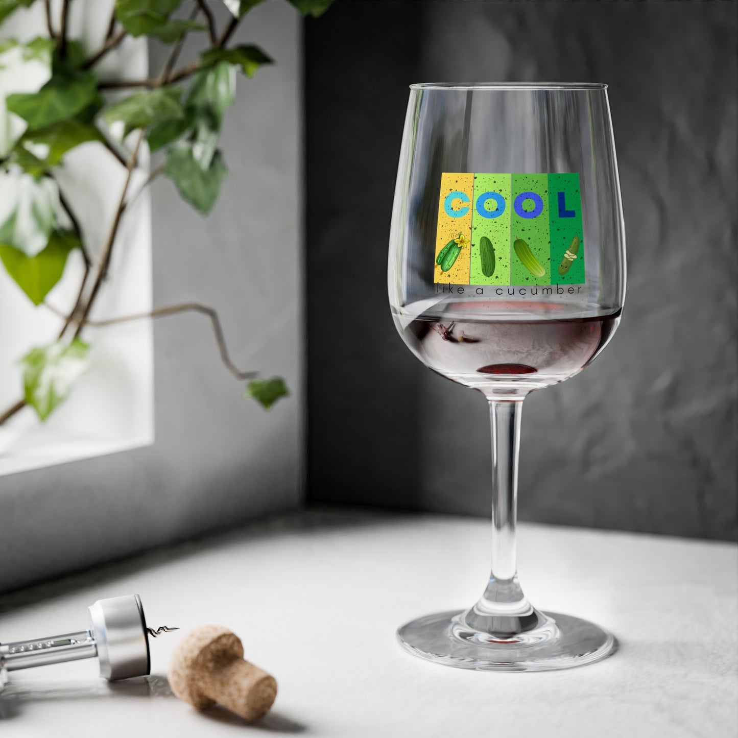 Wine Glass 12oz – N+ Series WG12OZ PT2WW008_ Limited Edition Treat by WesternWaves