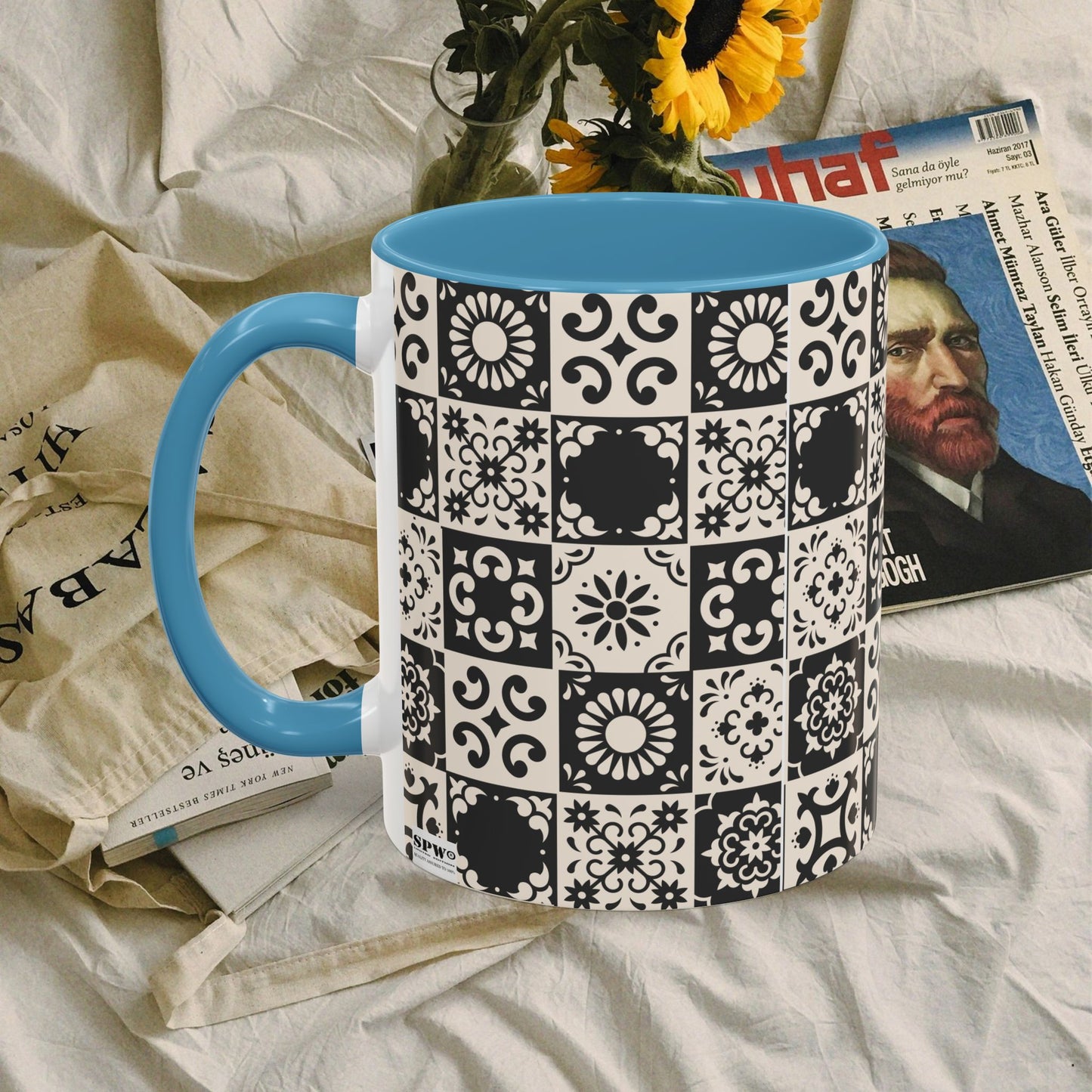 Accent Coffee Mug (11, 15oz)_ N+ Series ACMUG PT2WW004_ Limited Edition Mug by WesternWaves