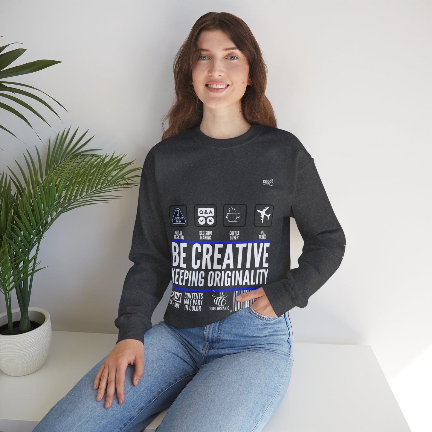Unisex Heavy Blend™ Crewneck Sweatshirt_ N2 Sports Series UHBCSS PT2WW004_ Limited Edition 'DROPS' Brand Sweatshirt by WesternWaves: