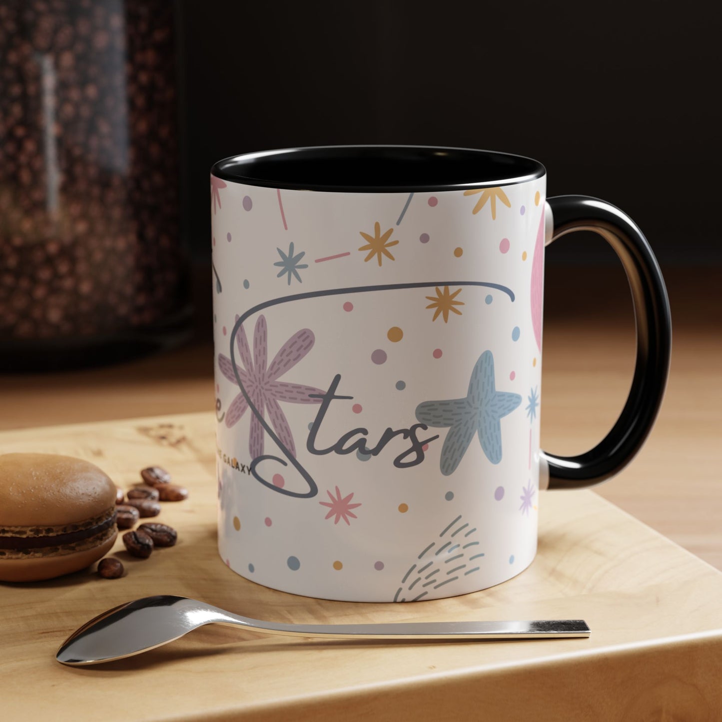 Accent Coffee Mug (11, 15oz) _ N3+ Series ACMUG PT2WW007_ Limited Edition Blend Style & Functionality by WesternWaves: