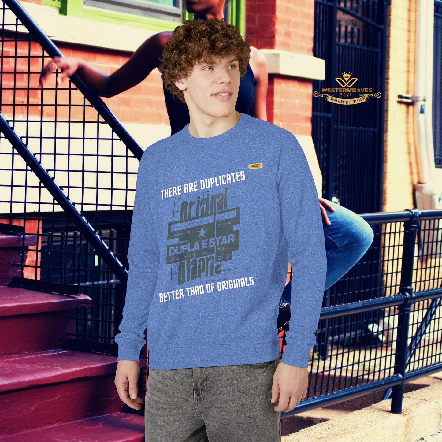 Unisex French Terry Raglan Crewneck_ 22 June 2025_ Limited Edition Casual Style by WesternWaves: