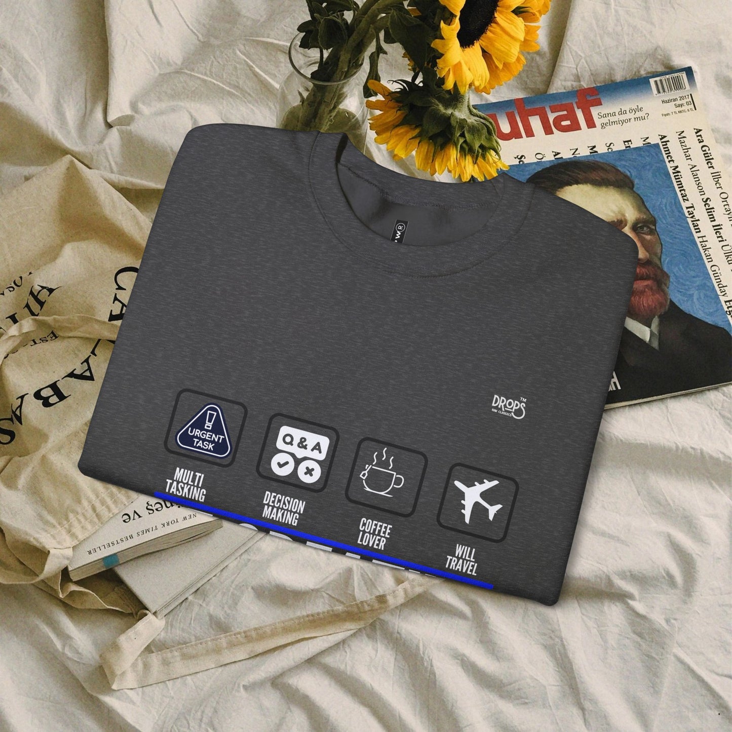 Unisex Heavy Blend™ Crewneck Sweatshirt_ N2 Sports Series UHBCSS PT2WW004_ Limited Edition 'DROPS' Brand Sweatshirt by WesternWaves: