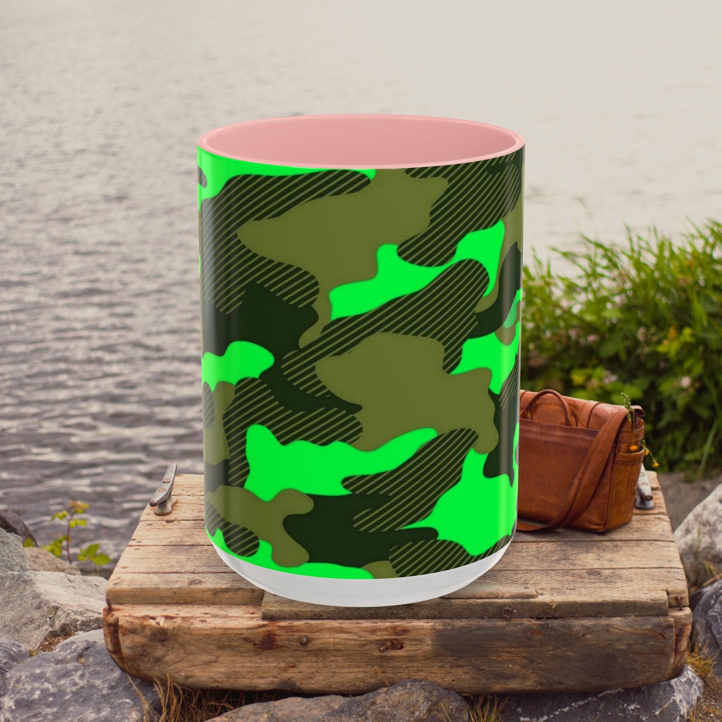 Accent Coffee Mug (11, 15oz)_ N2 Series ACMUG PT2WW004_ Limited Edition Mug by WesternWaves: