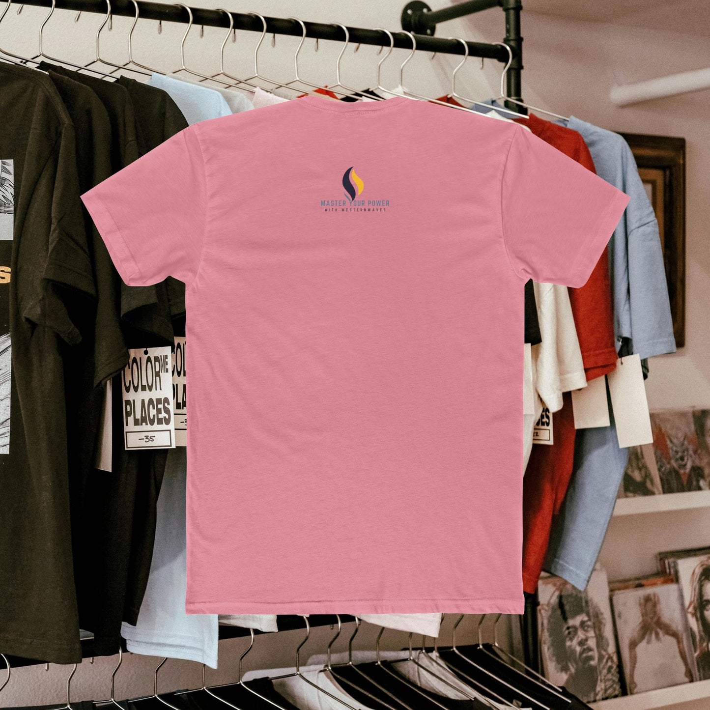 Unisex Cotton Crew Tee_ N3+ Series USCCTEE PT2WW003_ Limited Edition Workout & Everyday Routine Pleasure by WestenWaves: