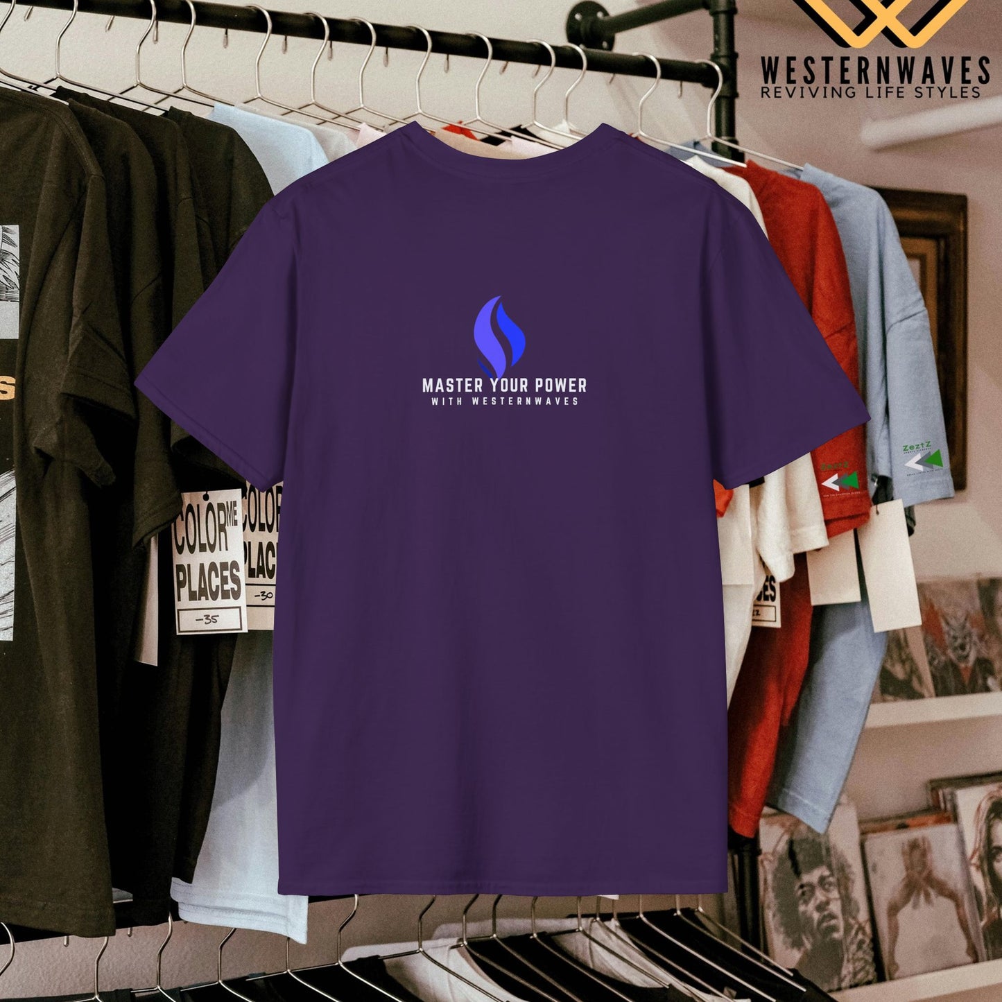 Unisex Softstyle T-Shirt_ N3+ Series USSSTS PT2WW001_ Limited Edition Versatile Style and Comfort by WesternWaves: