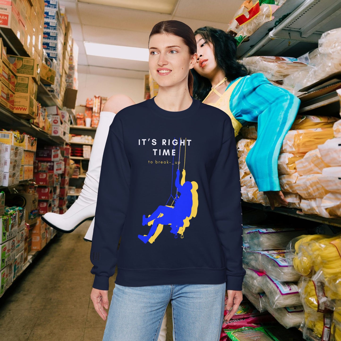 Unisex Heavy Blend™ Crewneck Sweatshirt_ N3+ Series UHBCSS PT2WW020_ Limited Edition by WesternWaves: