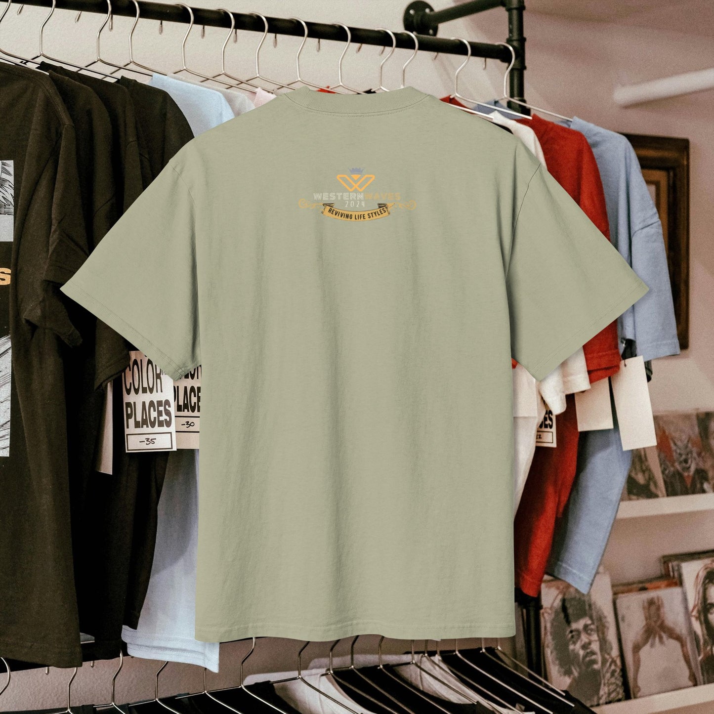 Unisex Heavy Faded Tee_ N3+ Series USHFTEE PT2WW003_ Vintage Vibes Limited Edition Tee by WesternWaves