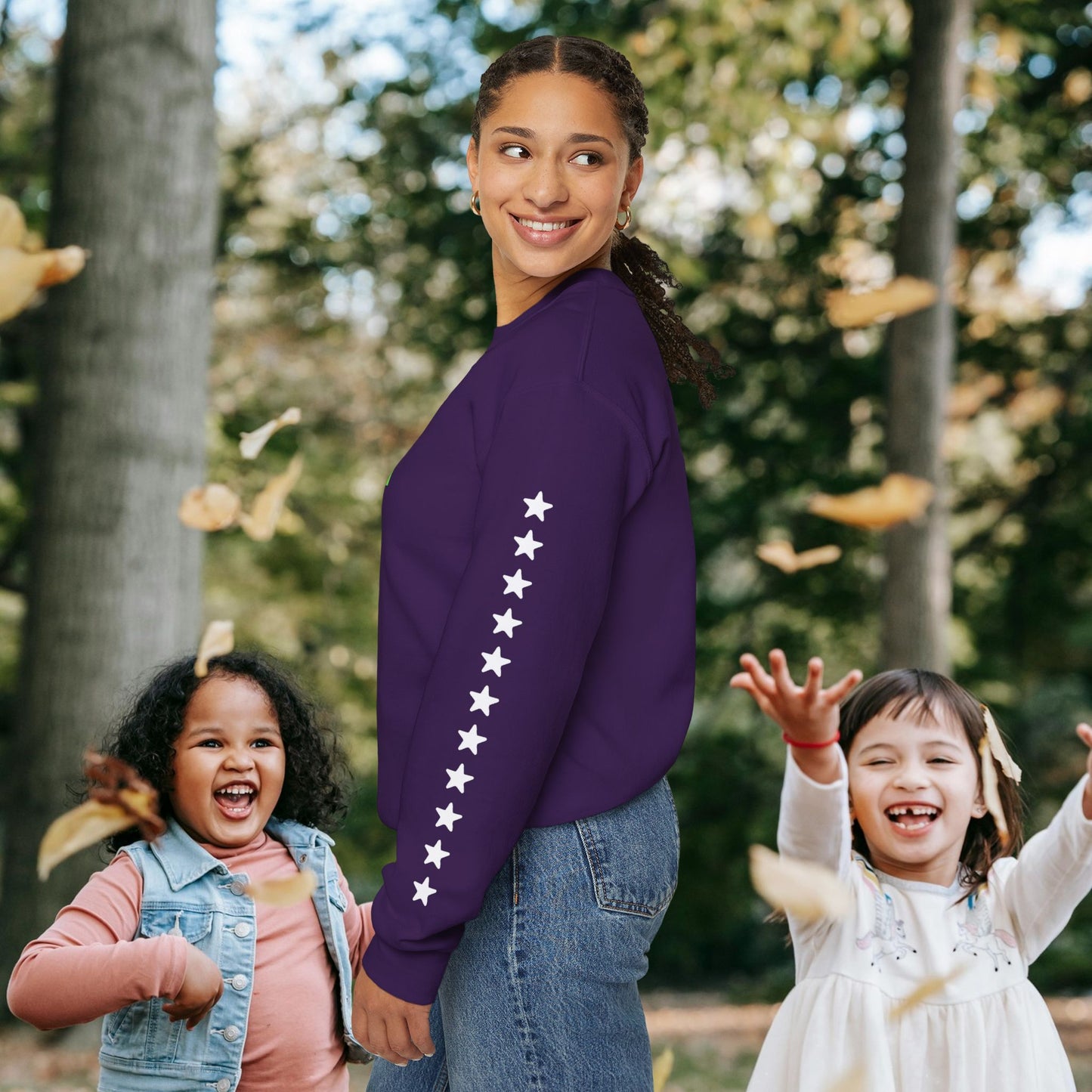 Unisex Heavy Blend™ Crewneck Sweatshirt_ N3+ Series UHBCSS PT2WW006_ Limited Edition Pure Luxury By WesternWaves: