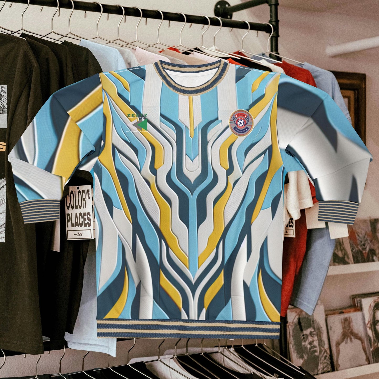 Vibrant Unisex Sweatshirt_ Series UWD 061_ Limited Edition Soccerwear/Streetwear by WesternWaves: