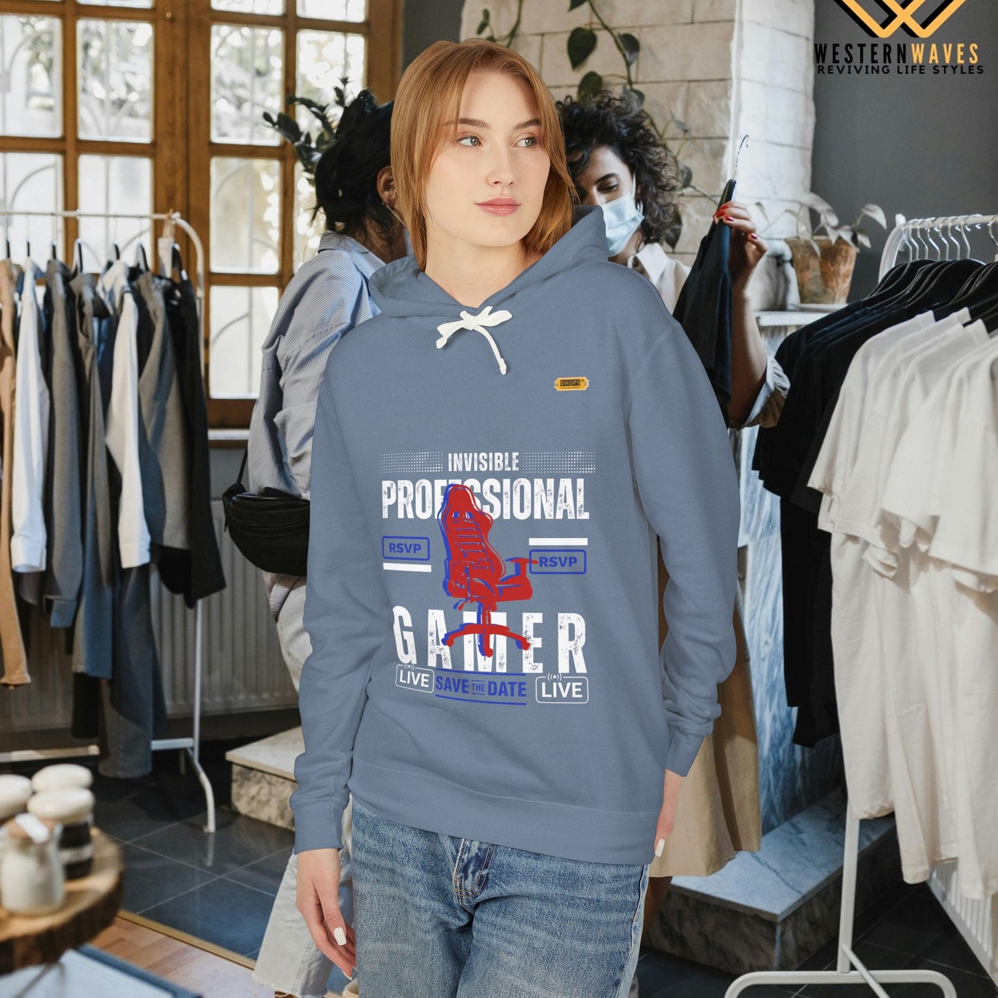 Unisex Lightweight Hooded Sweatshirt – N2* Series USLWHSS PT2WW027_ Limited Edition Crafted Comfort by WesternWaves:
