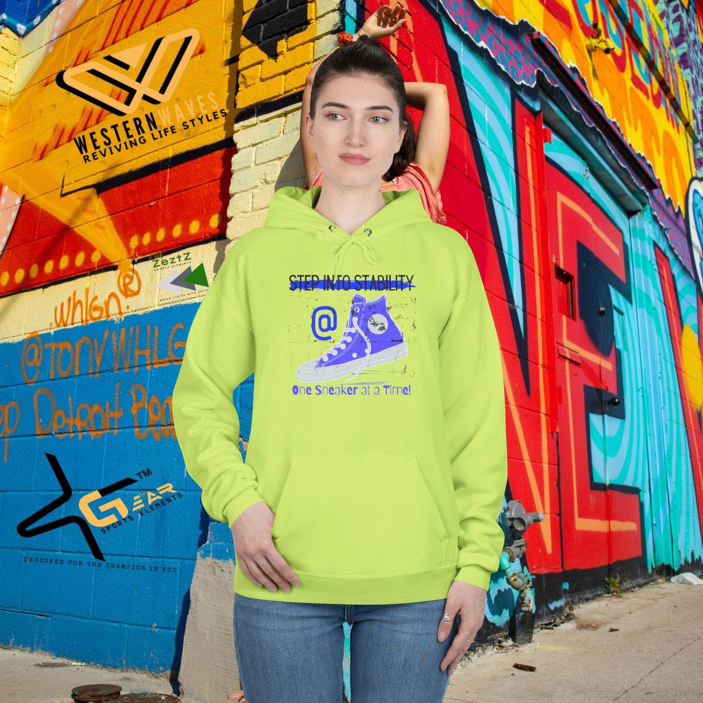 Unisex EcoSmart® Pullover Hoodie Sweatshirt_ N2+ Series USESPOHSS PT2WW001_ LImited Edition Quality Garment by WesternWaves: