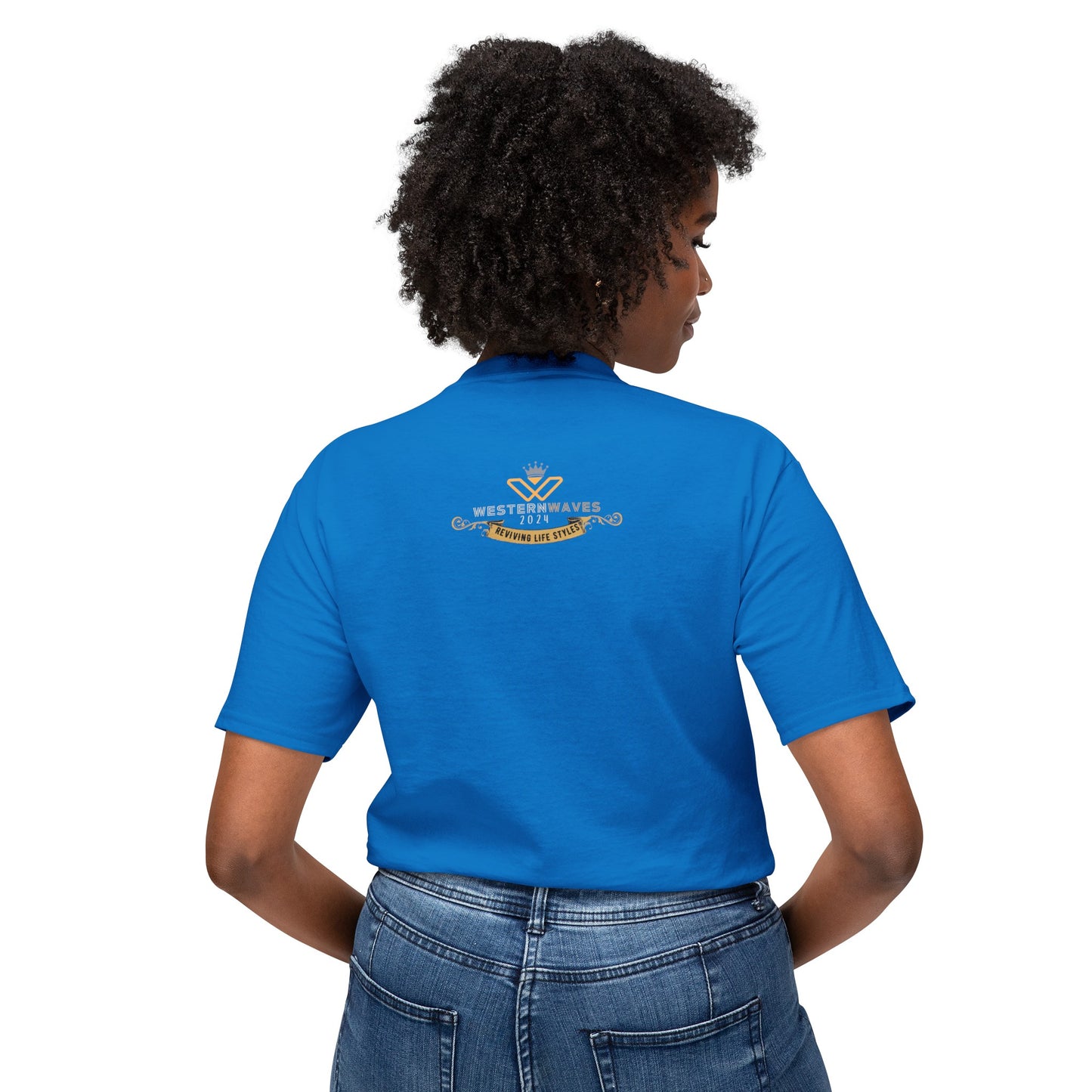 Unisex HD Cotton™ T-shirt_ N+ Series USHDCTS PT2WW002_ Limited Edition Unisex HD Cotton™ T-shirt by WesternWaves
