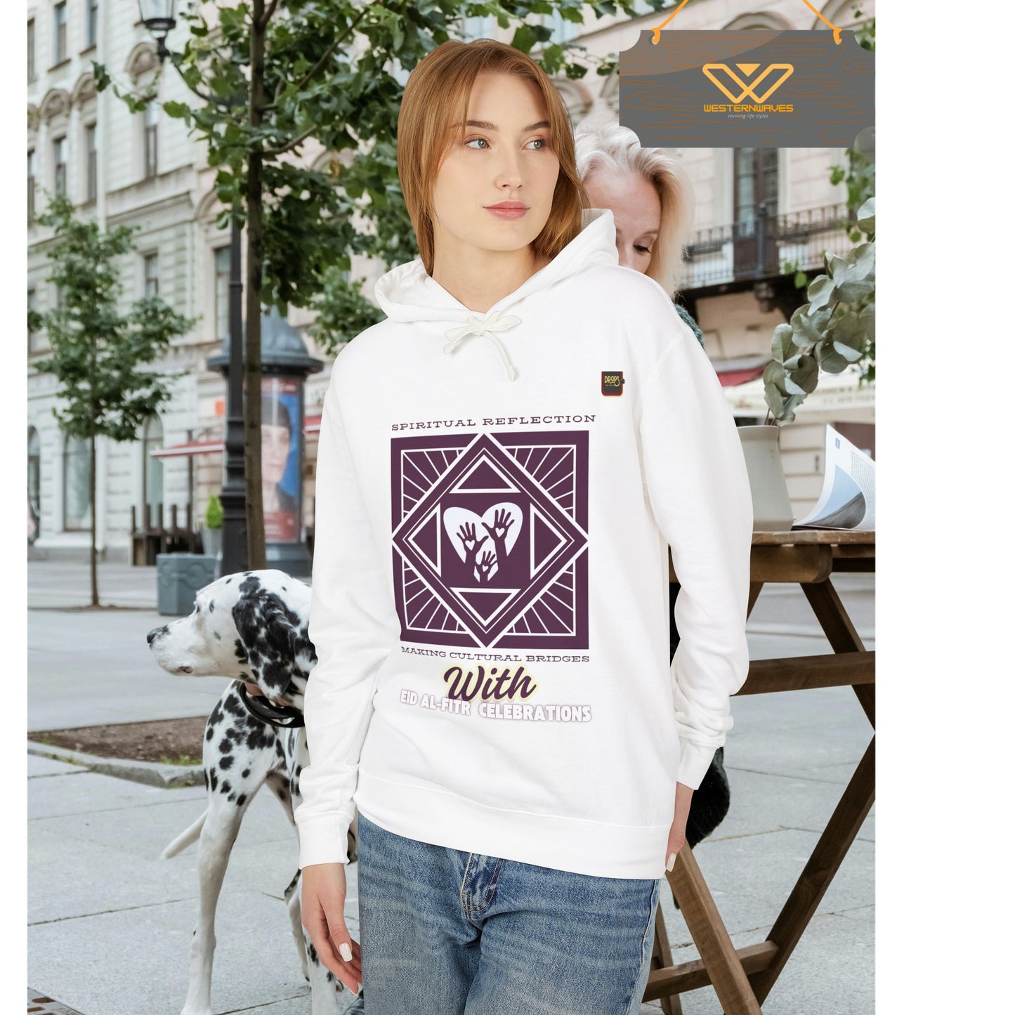 Unisex Lightweight Hooded Sweatshirt – N2+ Series USLWHSS PT2WW023_ Limited Edition Crafted Comfort by WesternWaves: