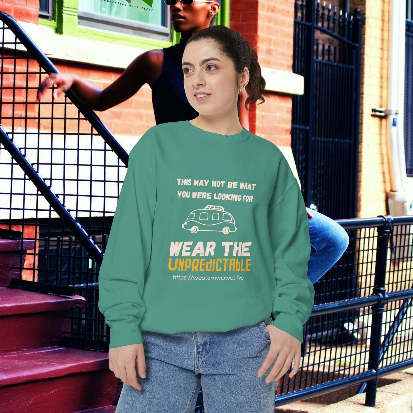 Unisex Garment-Dyed Sweatshirt_ N3+ Series UGDSS PT2WW004_ WesternWaves Limited Edition: